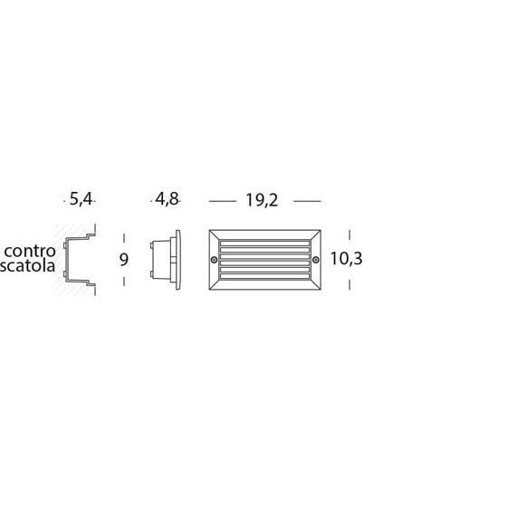 Sovil INCASSO CHIUSO 10W LED 4000K