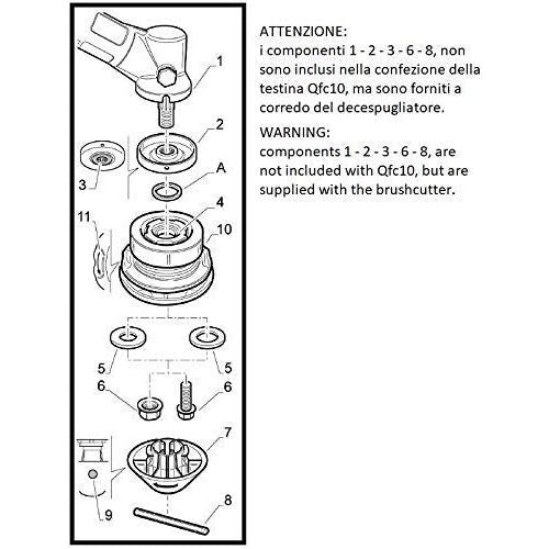 Testina Universale Per Decespugliatore FlashCutter Qfc10
