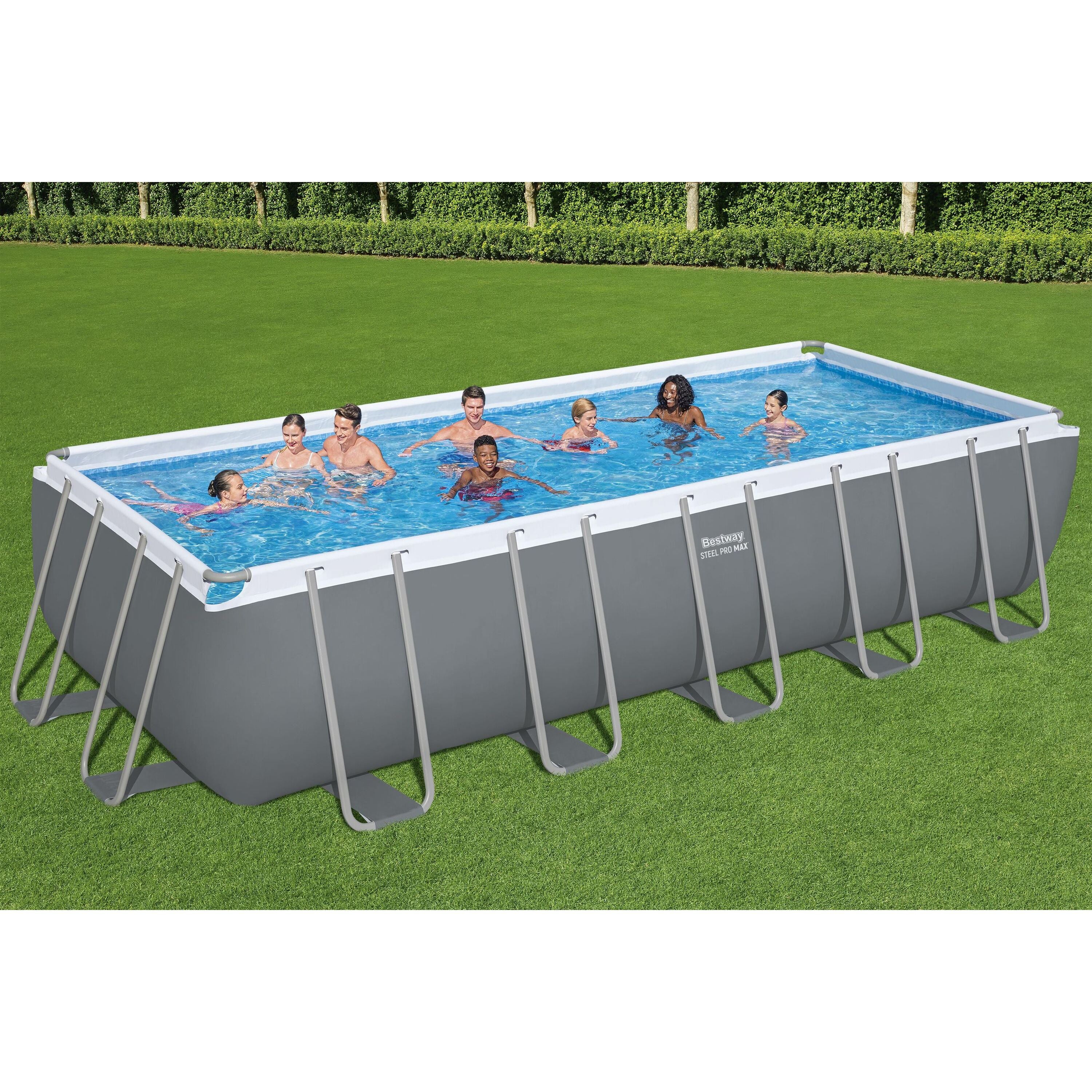 Bestway 5612B Piscina Fuori Terra Power Steel DIM. 640 X 274 X 132 Cm