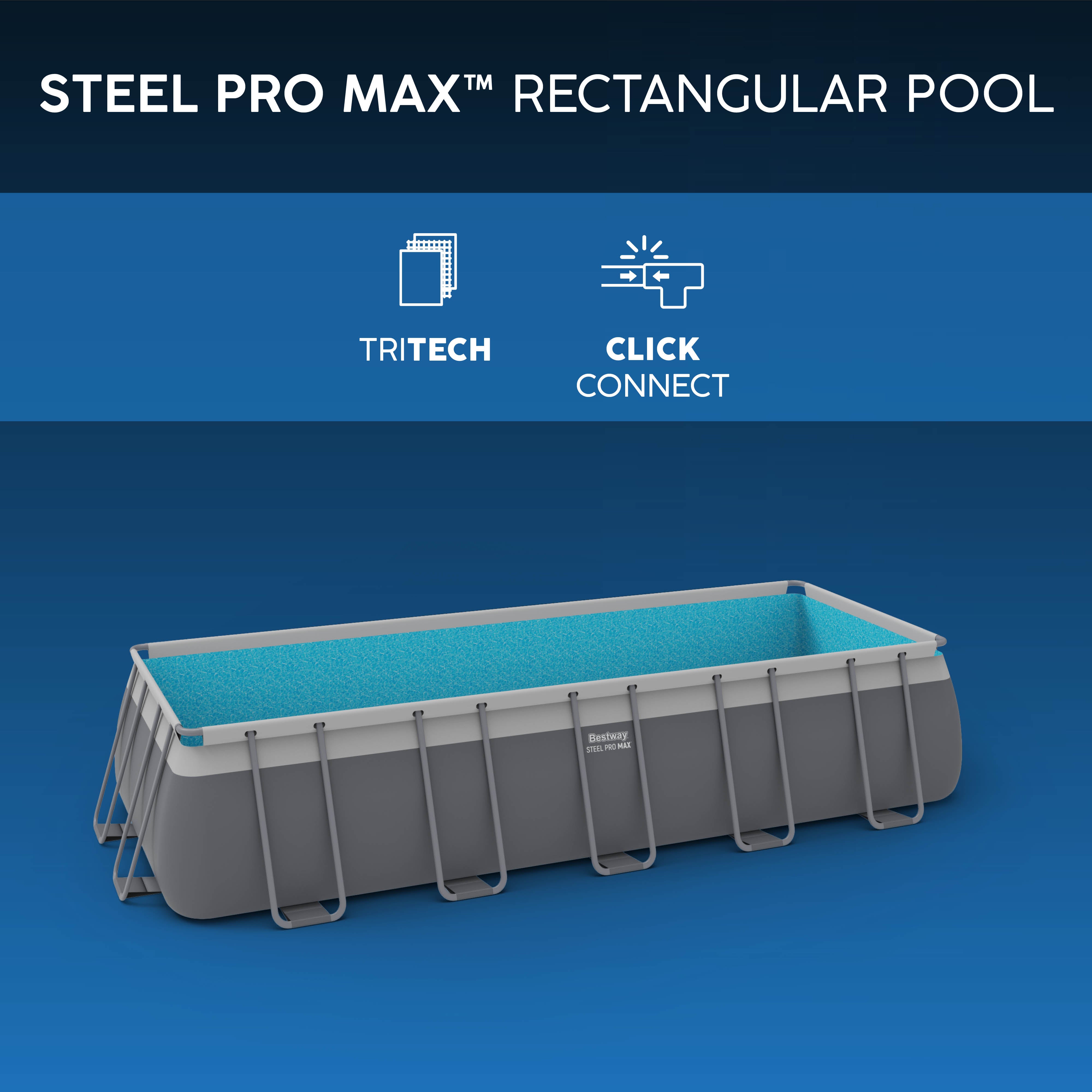 Bestway 5612B Piscina Fuori Terra Power Steel DIM. 640 X 274 X 132 Cm