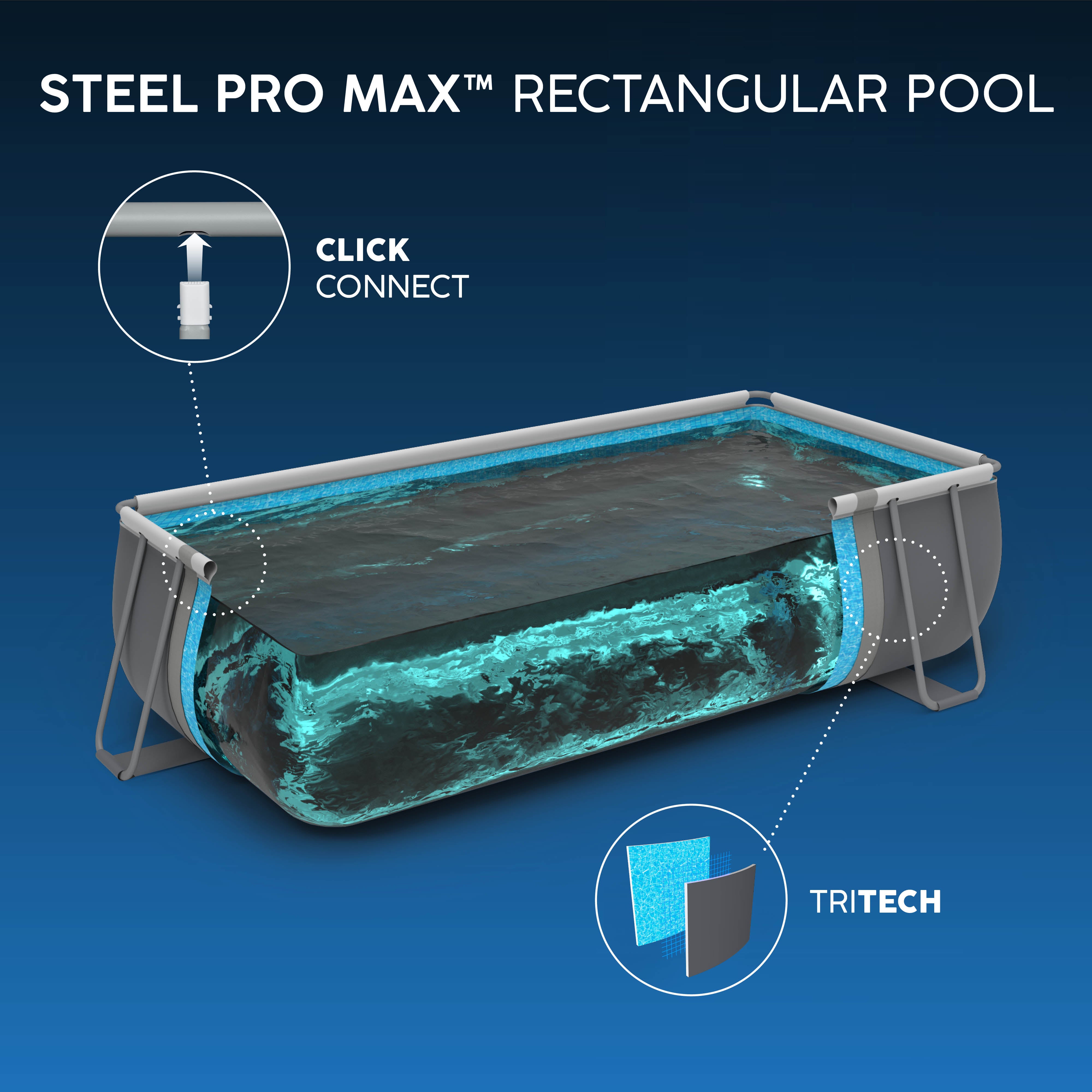 Bestway 5612B Piscina Fuori Terra Power Steel DIM. 640 X 274 X 132 Cm