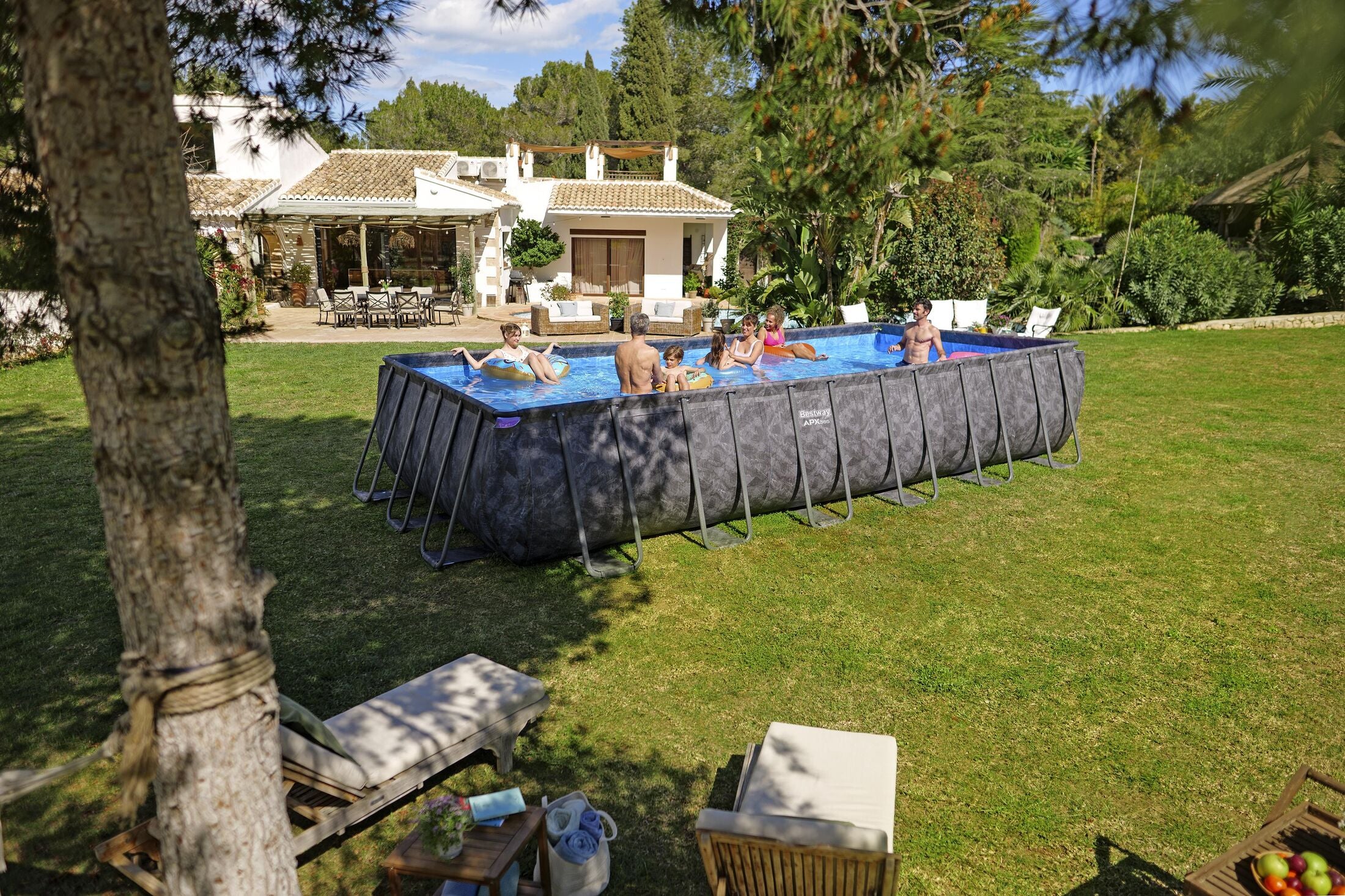 Bestway 561KG Set piscina fuori terra APX 365 da 732x366x132 cm