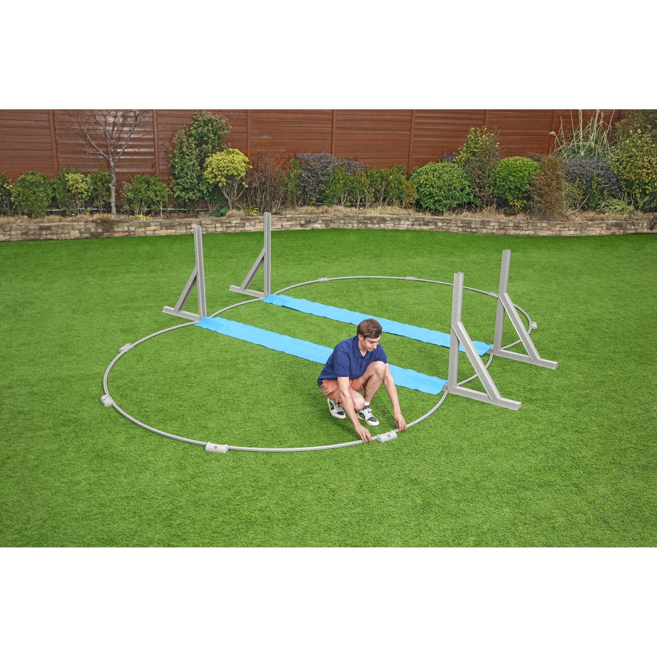 Bestway Hydrium 610x366x122 cm – Piscina fuori terra ovale in acciaio
