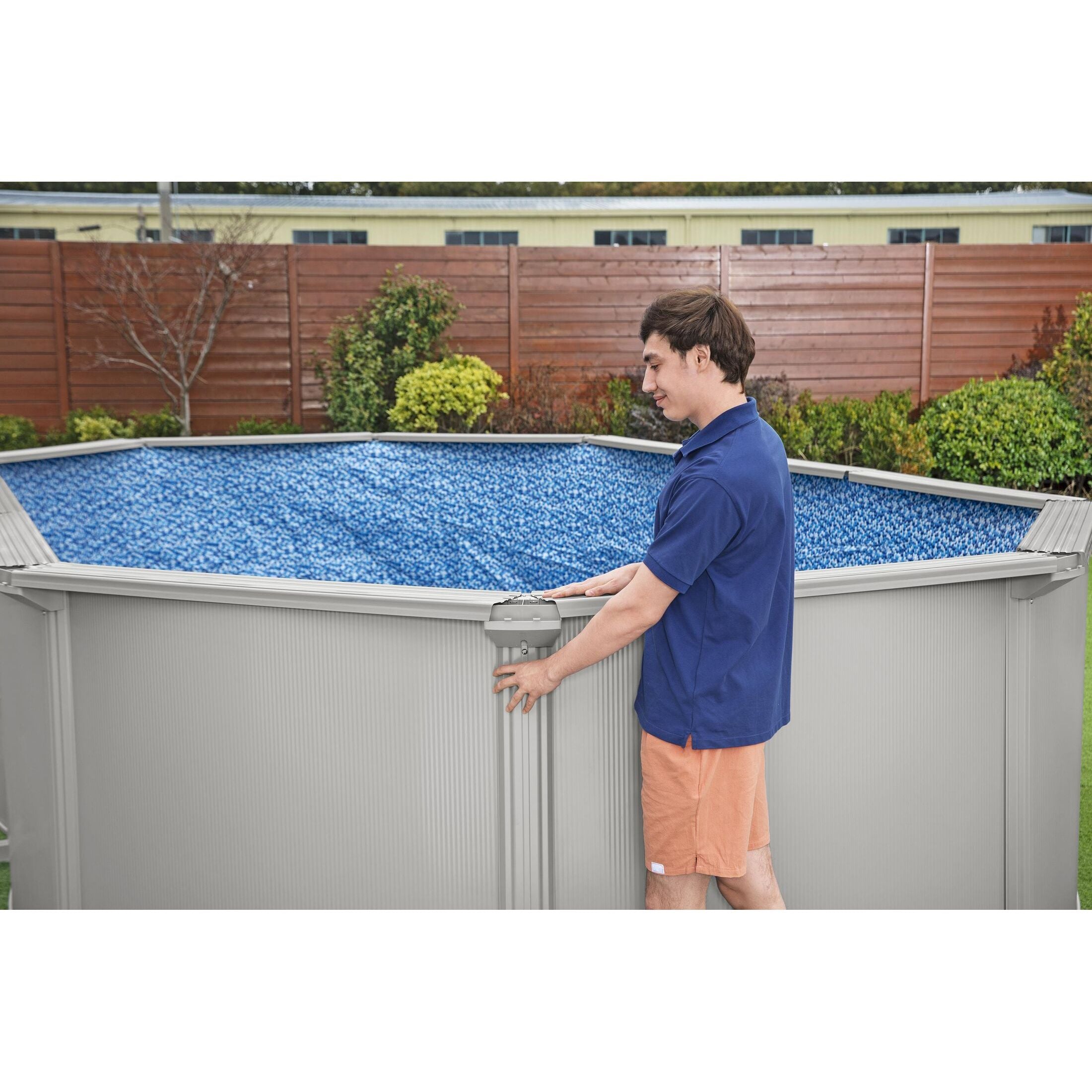 Bestway Hydrium 610x366x122 cm – Piscina fuori terra ovale in acciaio