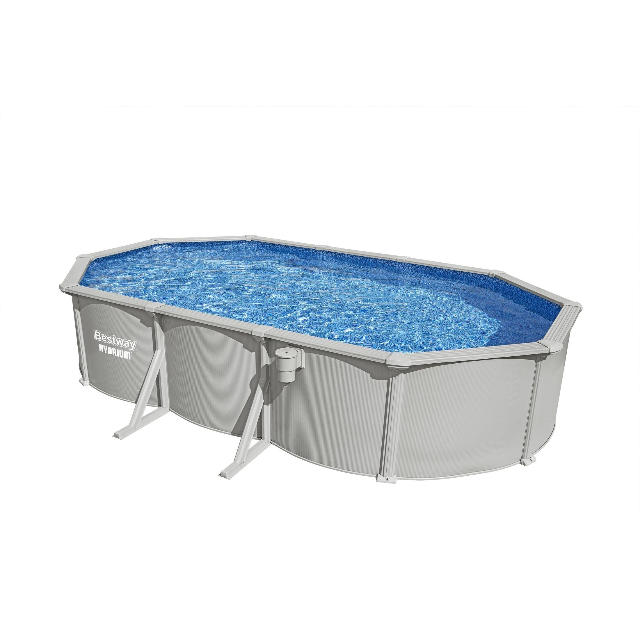 Bestway Hydrium 610x366x122 cm – Piscina fuori terra ovale in acciaio