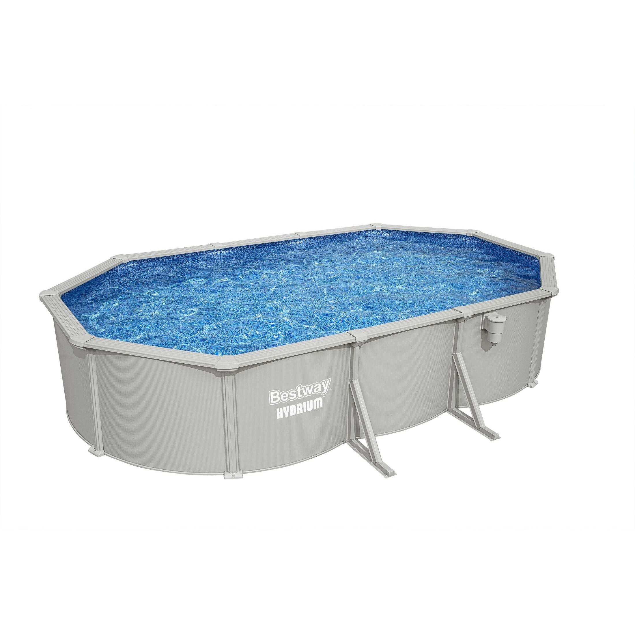 Bestway Hydrium 610x366x122 cm – Piscina fuori terra ovale in acciaio
