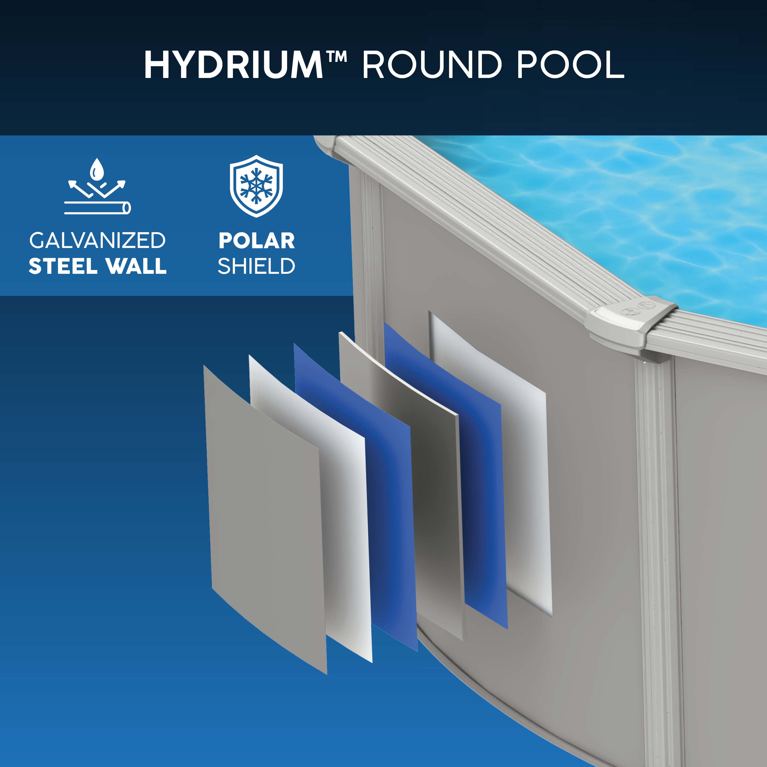 Bestway Hydrium 610x366x122 cm – Piscina fuori terra ovale in acciaio
