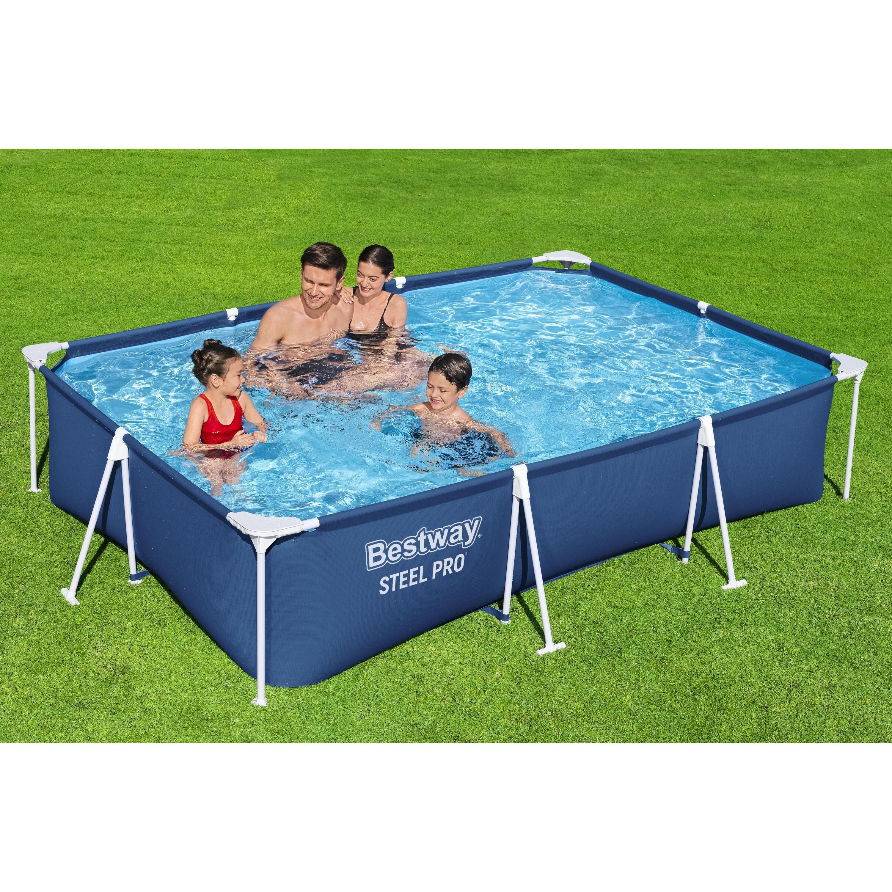 Bestway 56404 Piscina Steel Pro Rettangolare 300 x 201 x 66 cm