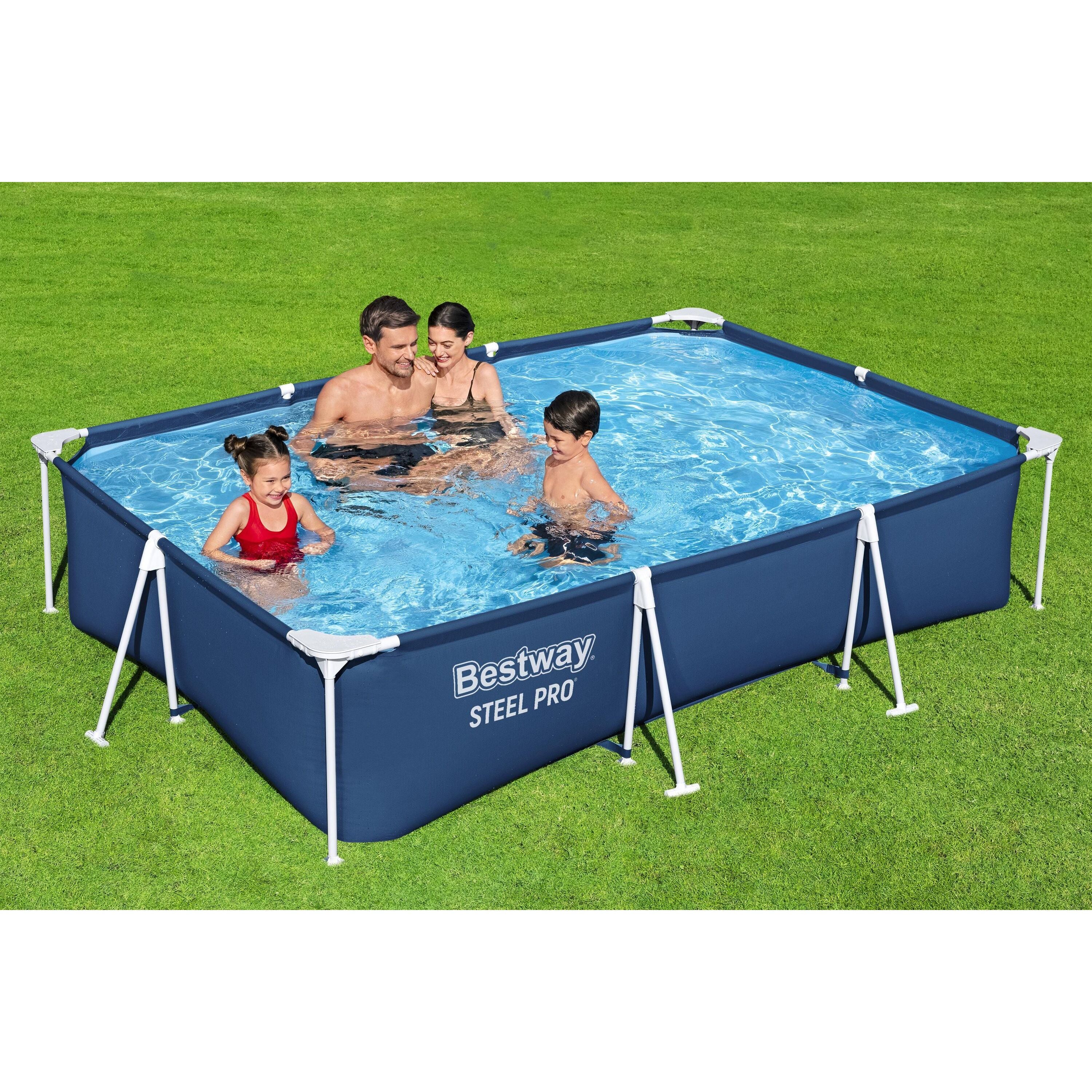 Bestway 56404 Piscina Steel Pro Rettangolare 300 x 201 x 66 cm