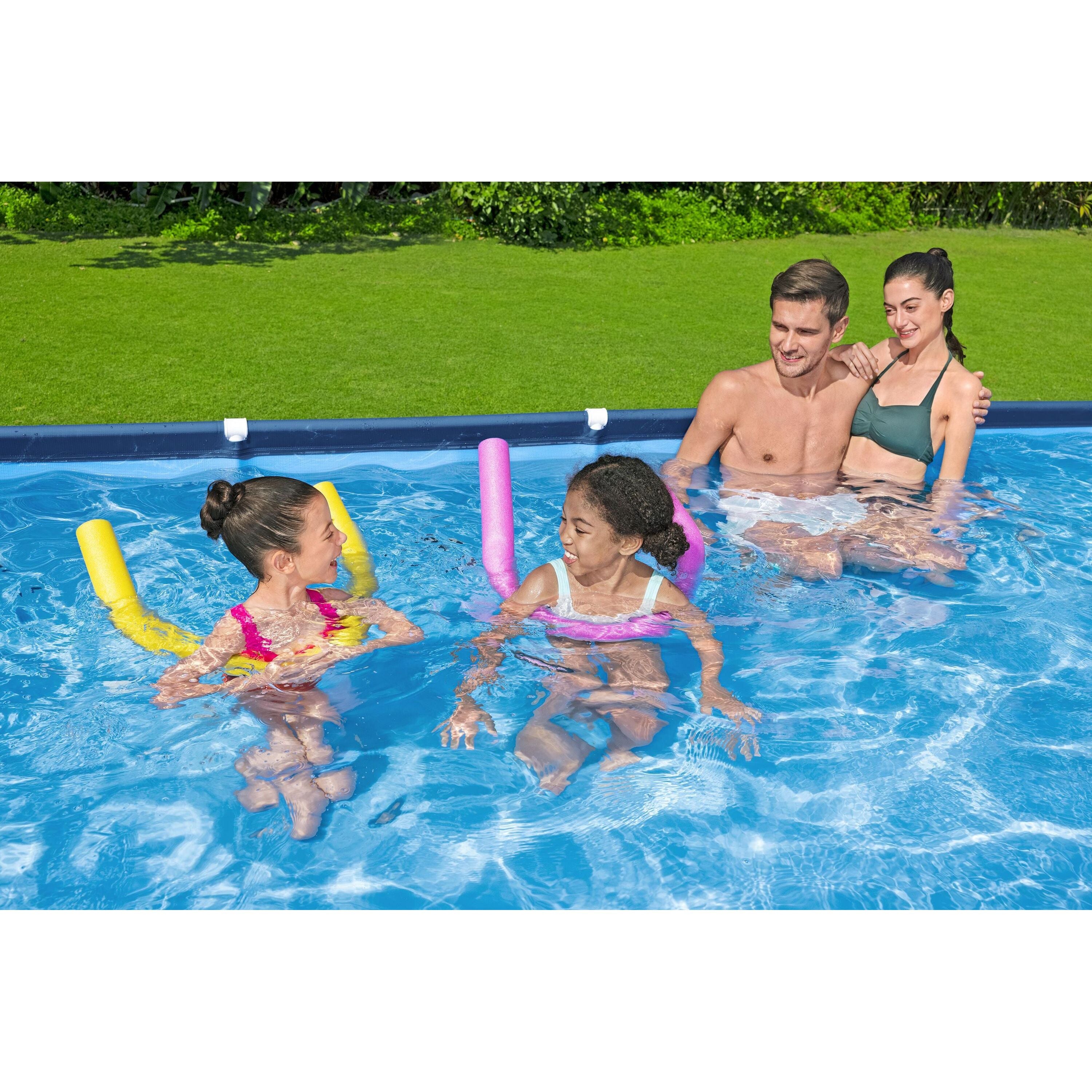 Bestway 56424 Piscina Fuori Terra Steel Pro Rettangolare 400x211x81 Cm