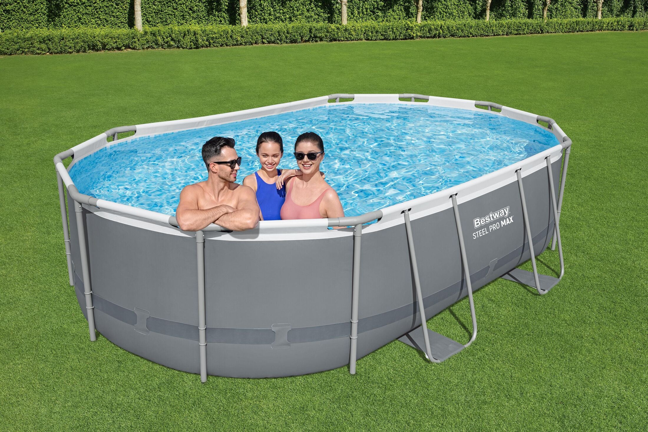 Bestway 56448 Piscina Ovale Power Steel 488x305x107 cm