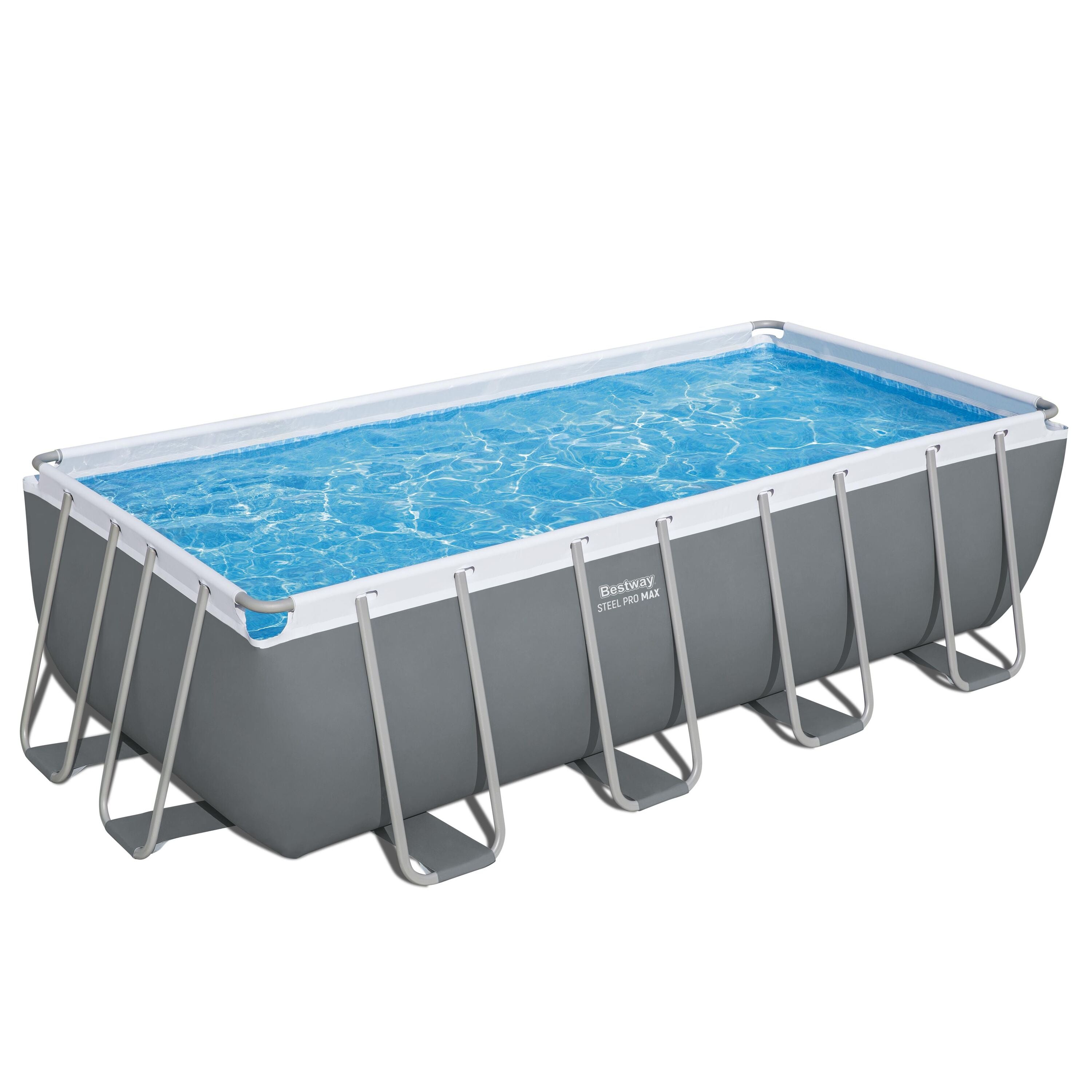 Bestway 56670 Set Piscina Fuori Terra Power Steel da 4.88mx2.44mx1.22m Cap. 11,532 Lt. Pompa Filtro Da 3.028 Lt/H