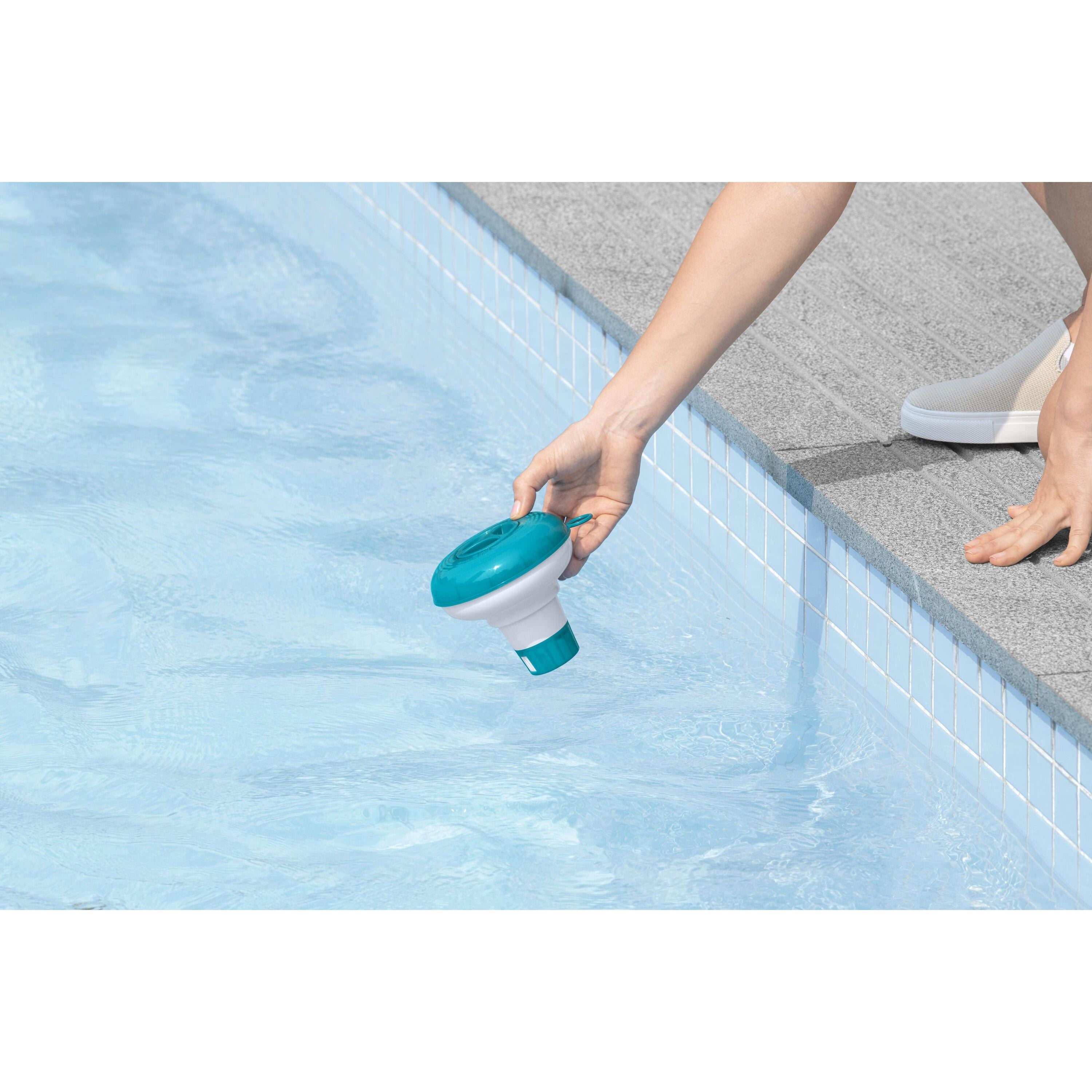 Bestway Dosatore per cloro galleggiante Da Cm. 12,5 Per Pastiglie Cm. 2,5