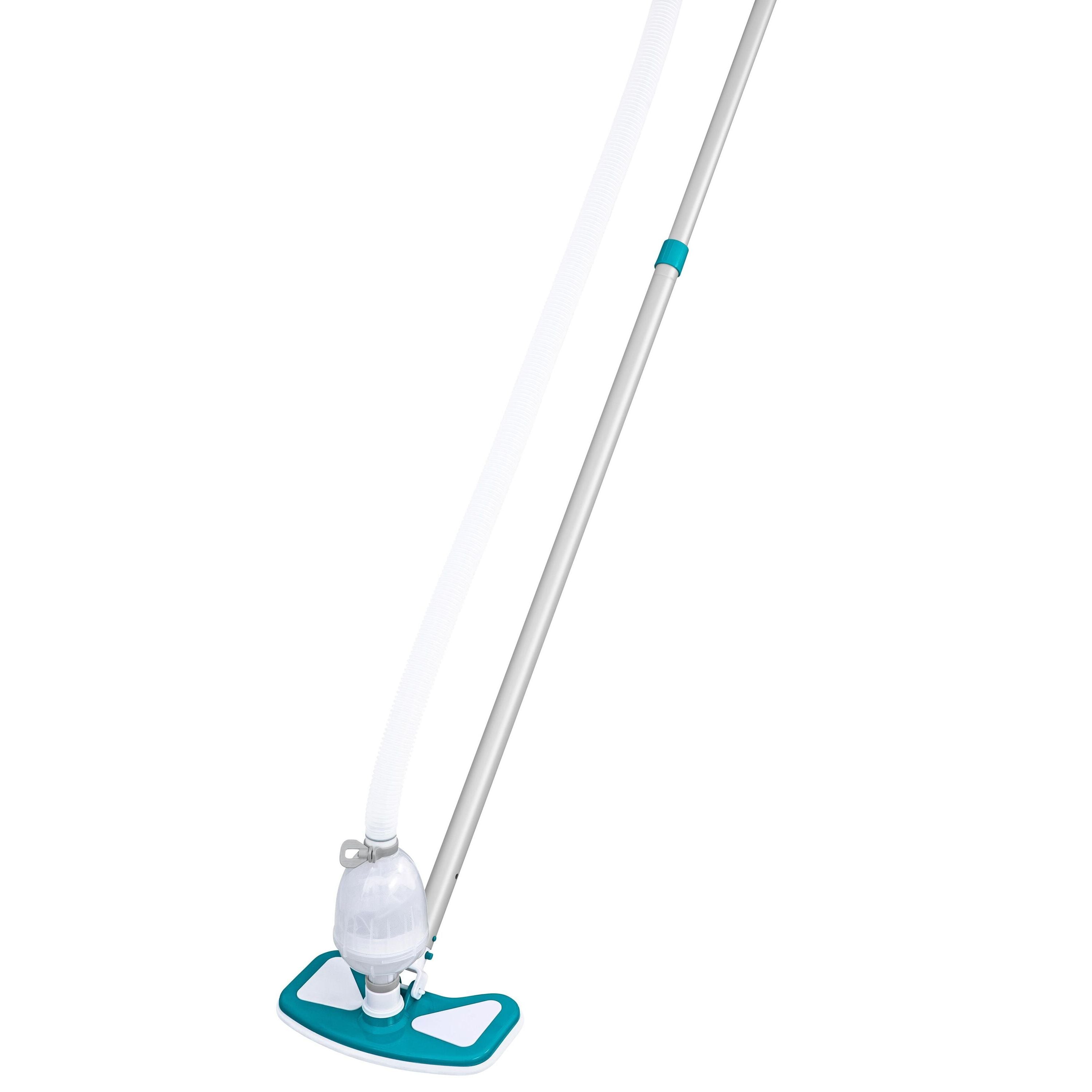 Bestway 58237 Kit Di Pulizia Deluxe Cm. 279. Include: Spazzola, Retino E Skimmer,  Asta In Alluminio Regolabile