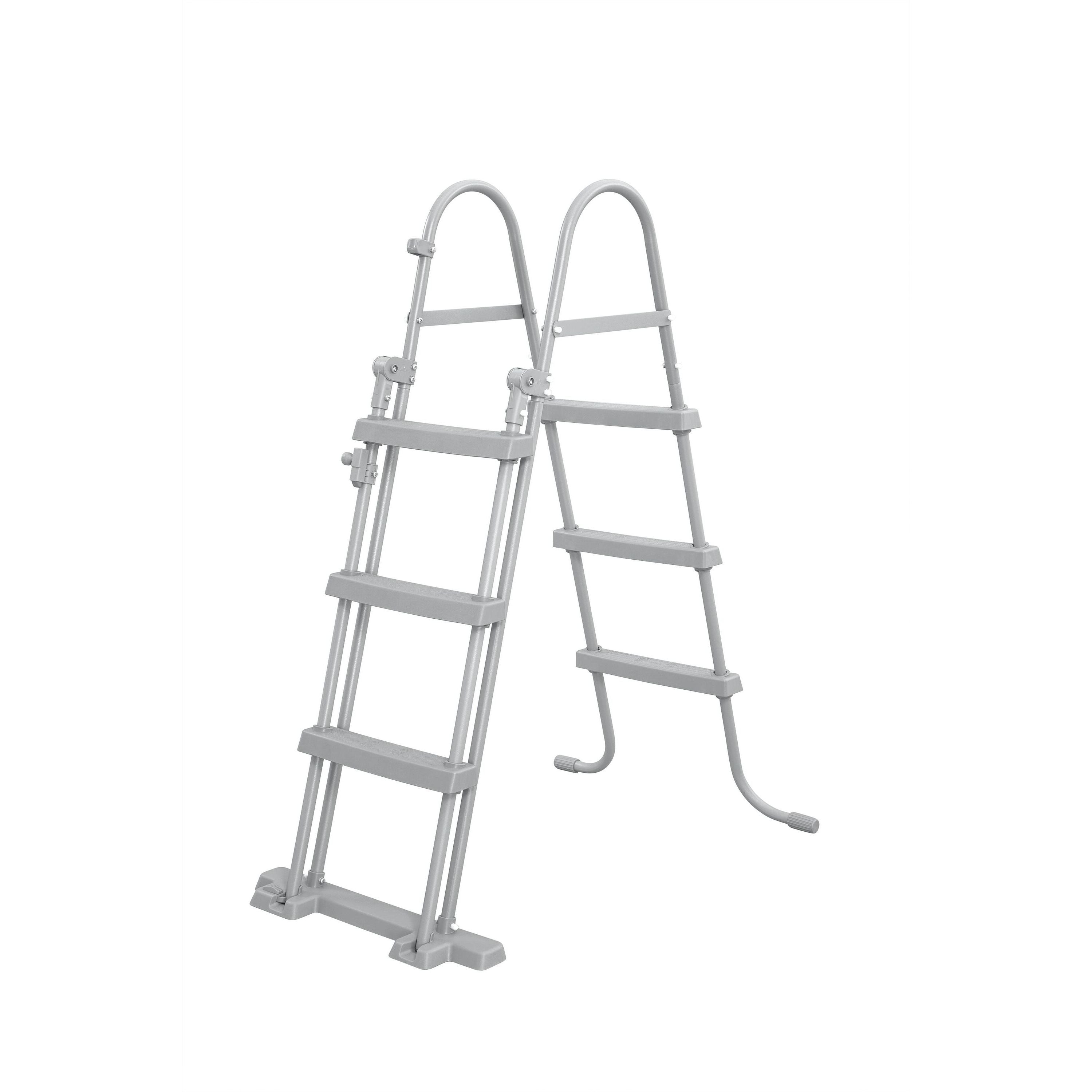 Scaletta di Sicurezza Piscina Bestway – Accesso stabile con gradini antiscivolo (107/122/132 cm)