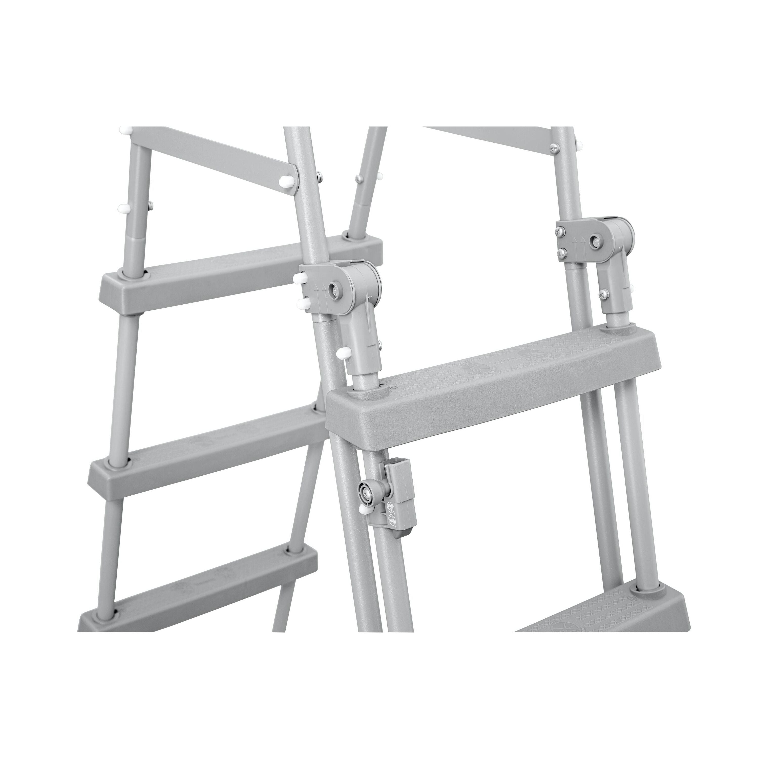 Scaletta di Sicurezza Piscina Bestway – Accesso stabile con gradini antiscivolo (107/122/132 cm)