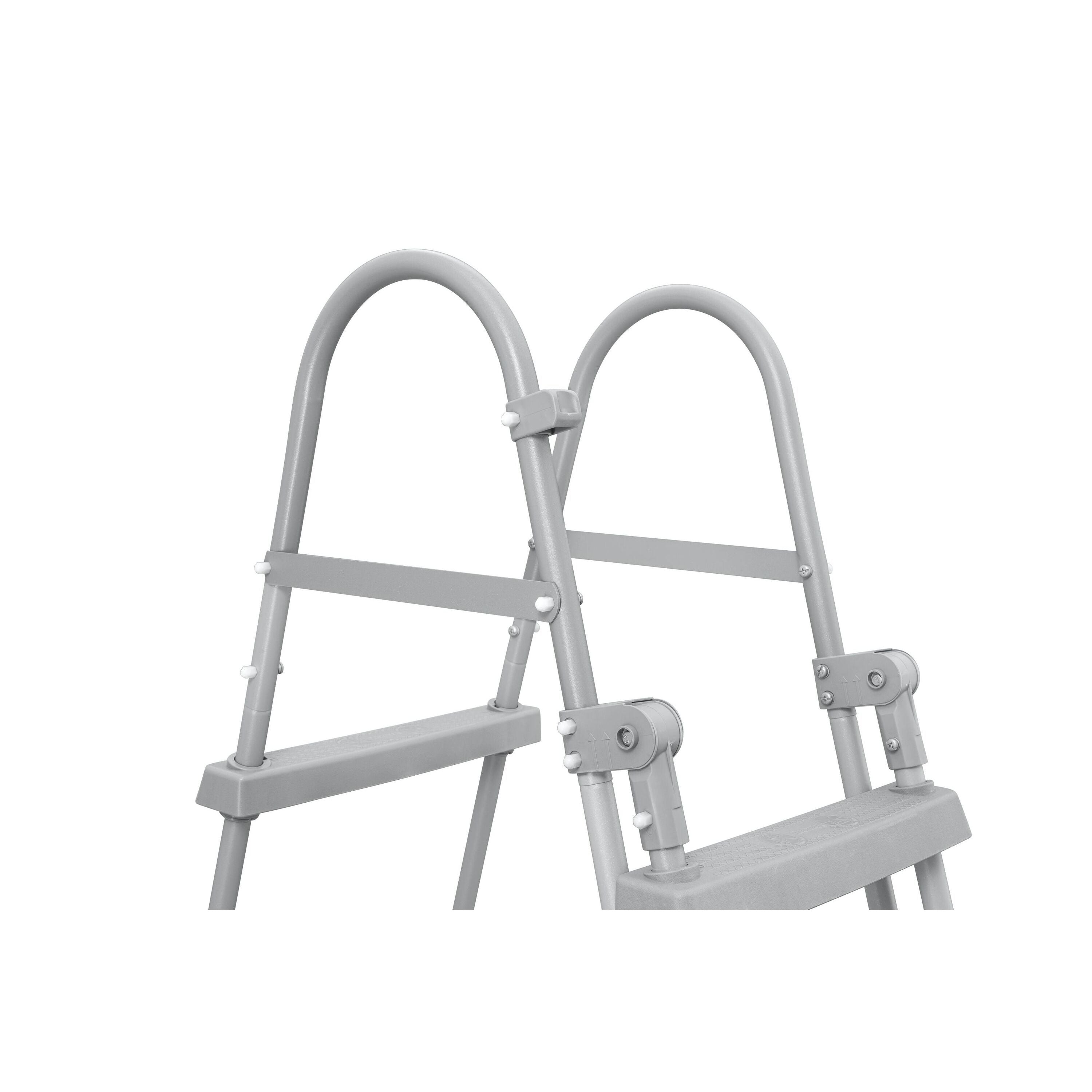 Scaletta di Sicurezza Piscina Bestway – Accesso stabile con gradini antiscivolo (107/122/132 cm)