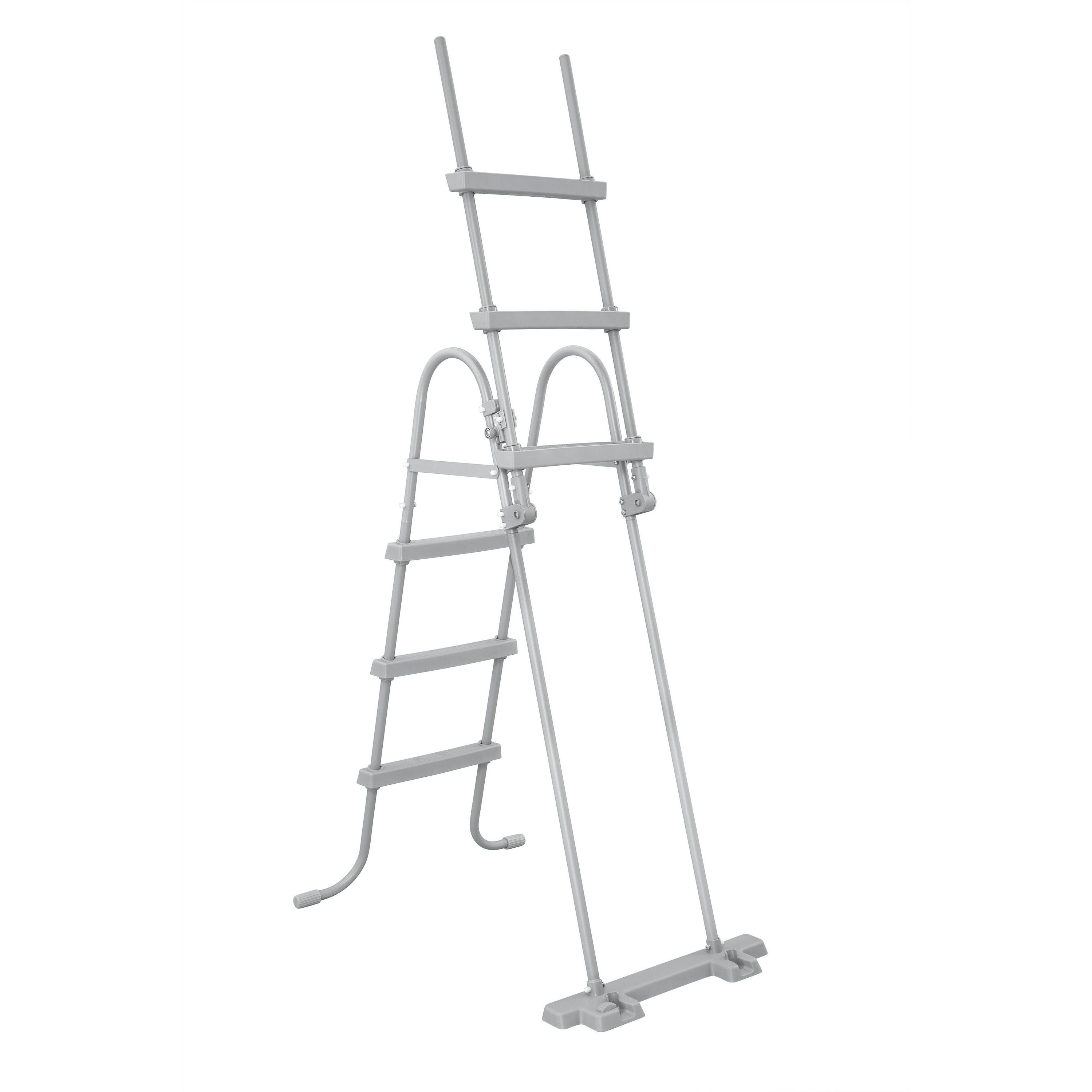 Scaletta di Sicurezza Piscina Bestway – Accesso stabile con gradini antiscivolo (107/122/132 cm)