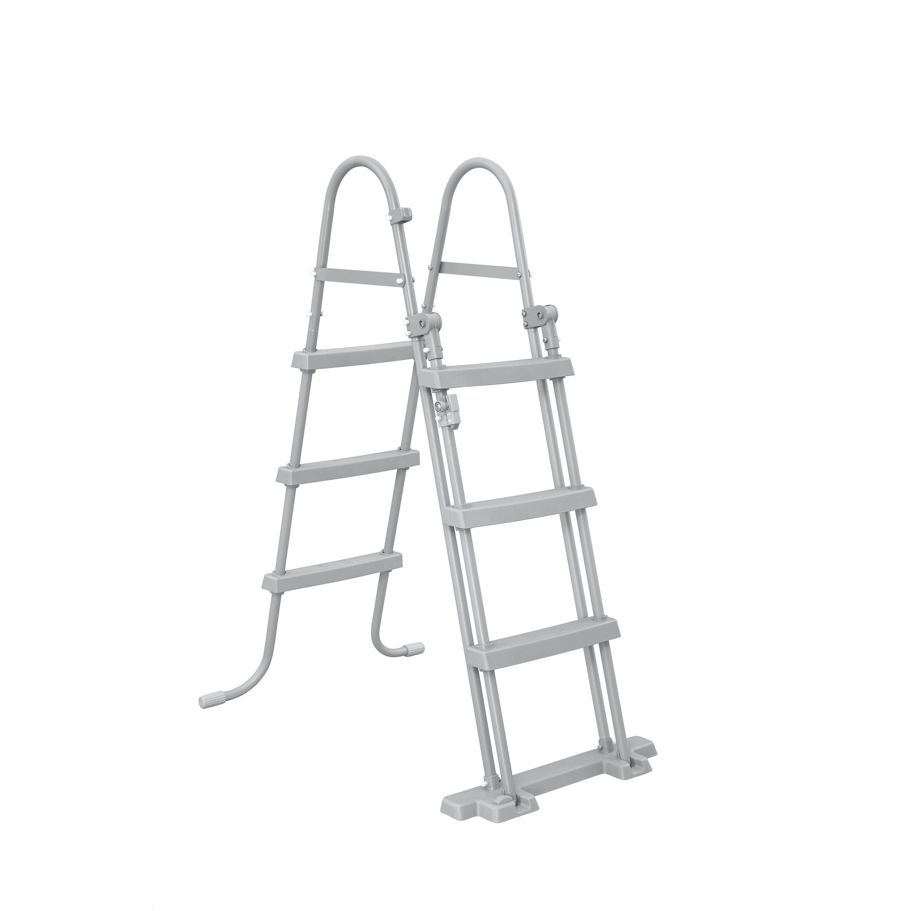 Scaletta di Sicurezza Piscina Bestway – Accesso stabile con gradini antiscivolo (107/122/132 cm)