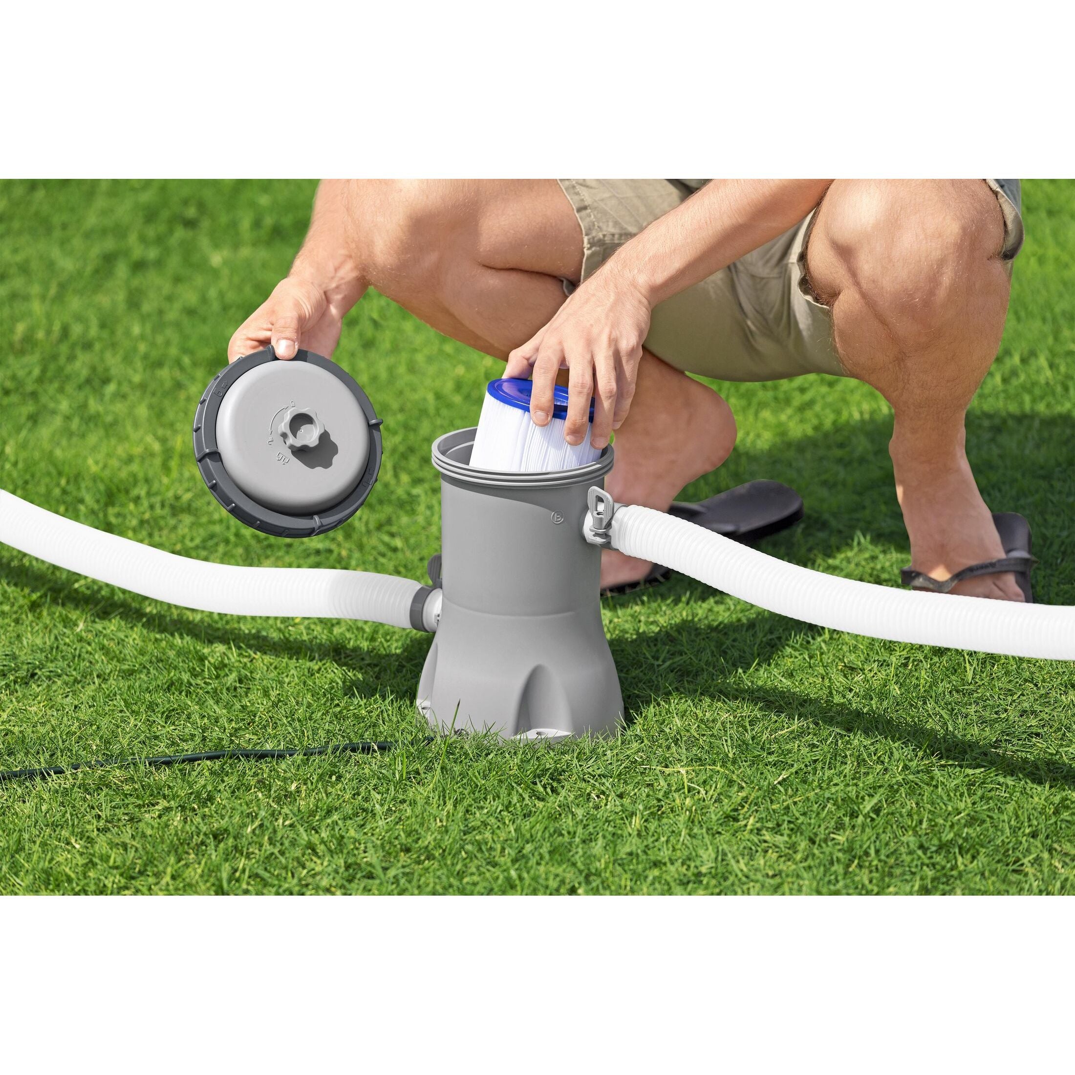 Bestway 58383 Pompa di Filtraggio a Cartuccia da 2.006 L/h