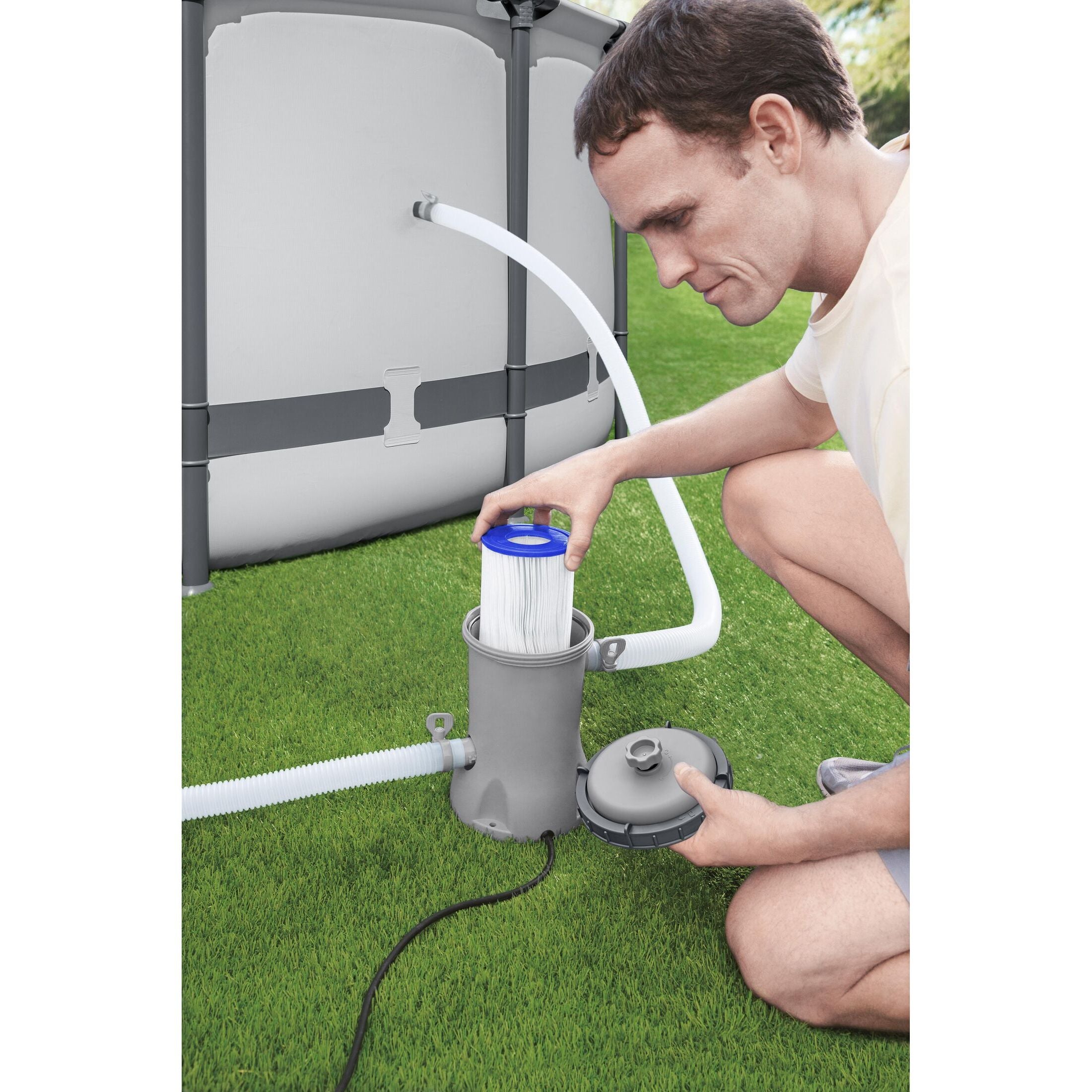 Bestway 58383 Pompa di Filtraggio a Cartuccia da 2.006 L/h