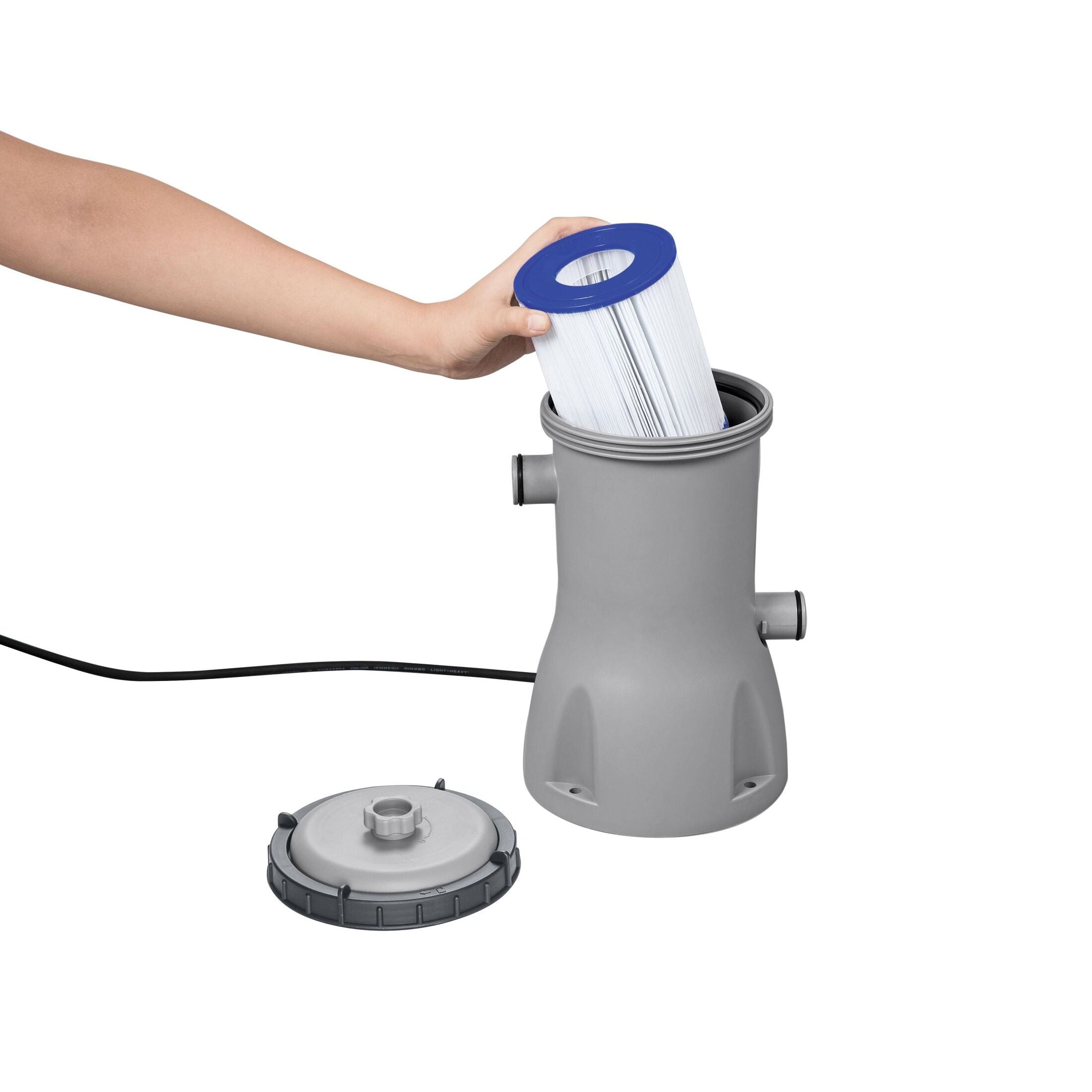 Bestway 58386 Pompa Filtro A Cartuccia Portata 3.028 L/h, Usa Cartuccia II 58094