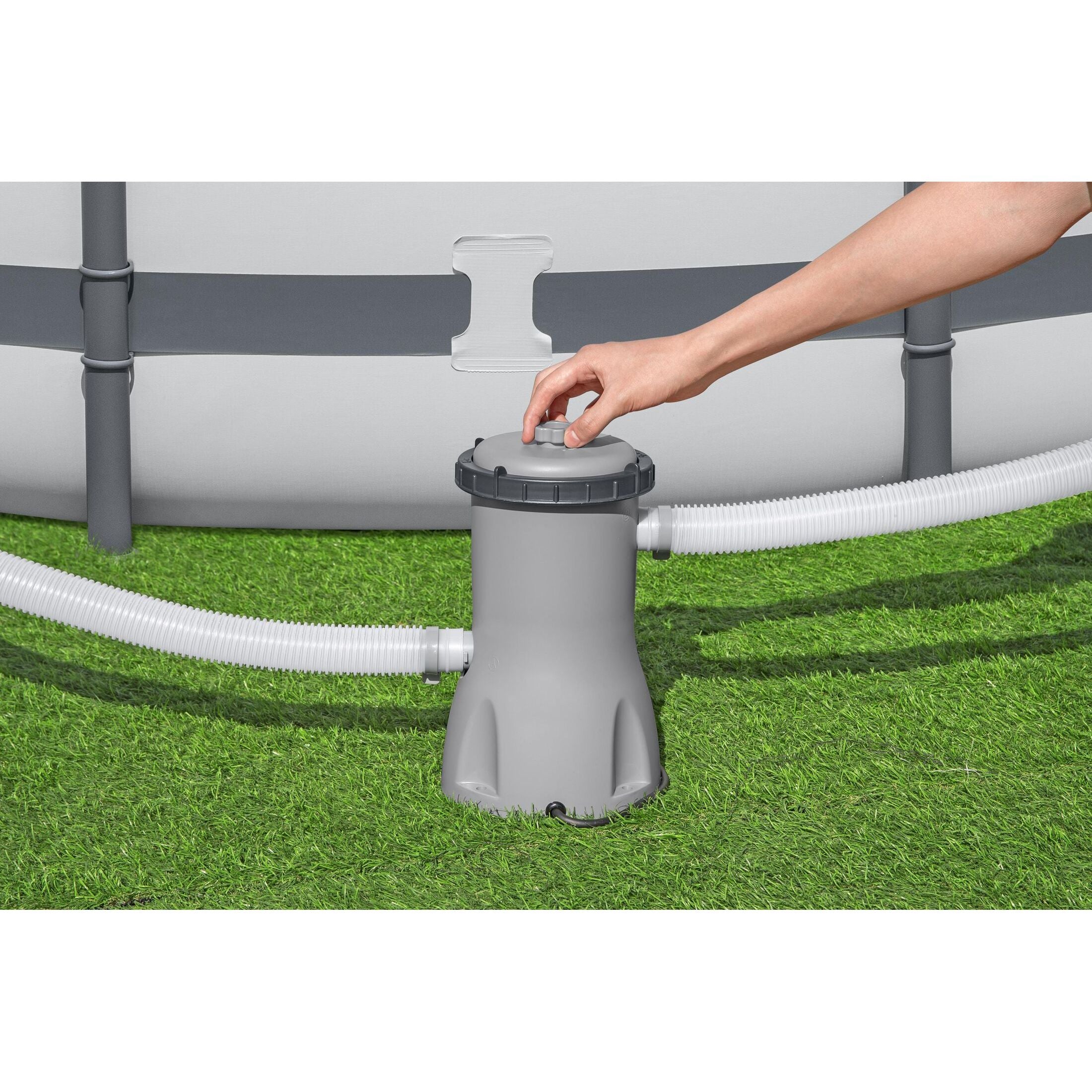 Bestway 58386 Pompa Filtro A Cartuccia Portata 3.028 L/h, Usa Cartuccia II 58094