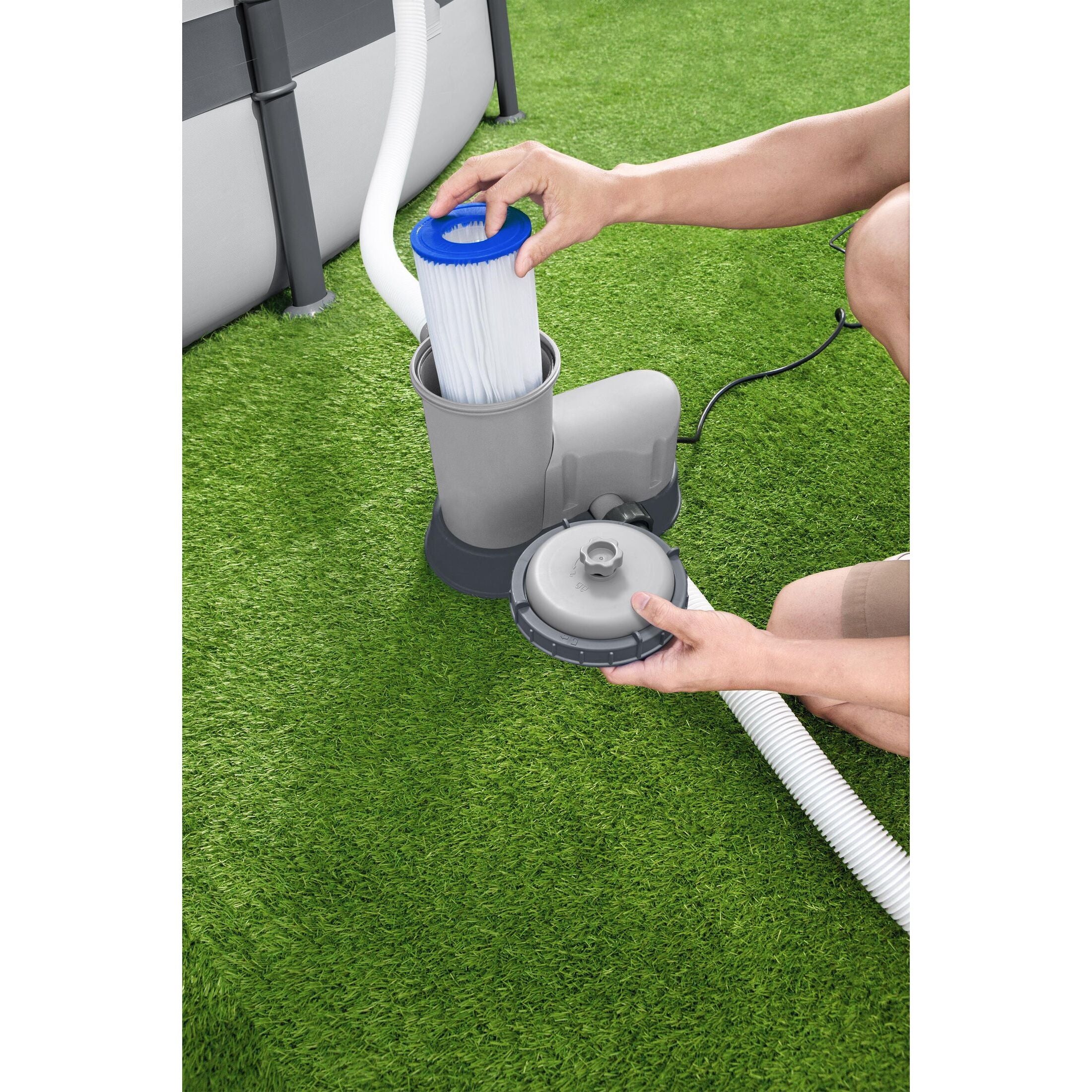 Bestway 58389 Pompa Filtro Per Piscine fuori Terra Portata 5.678 L/h