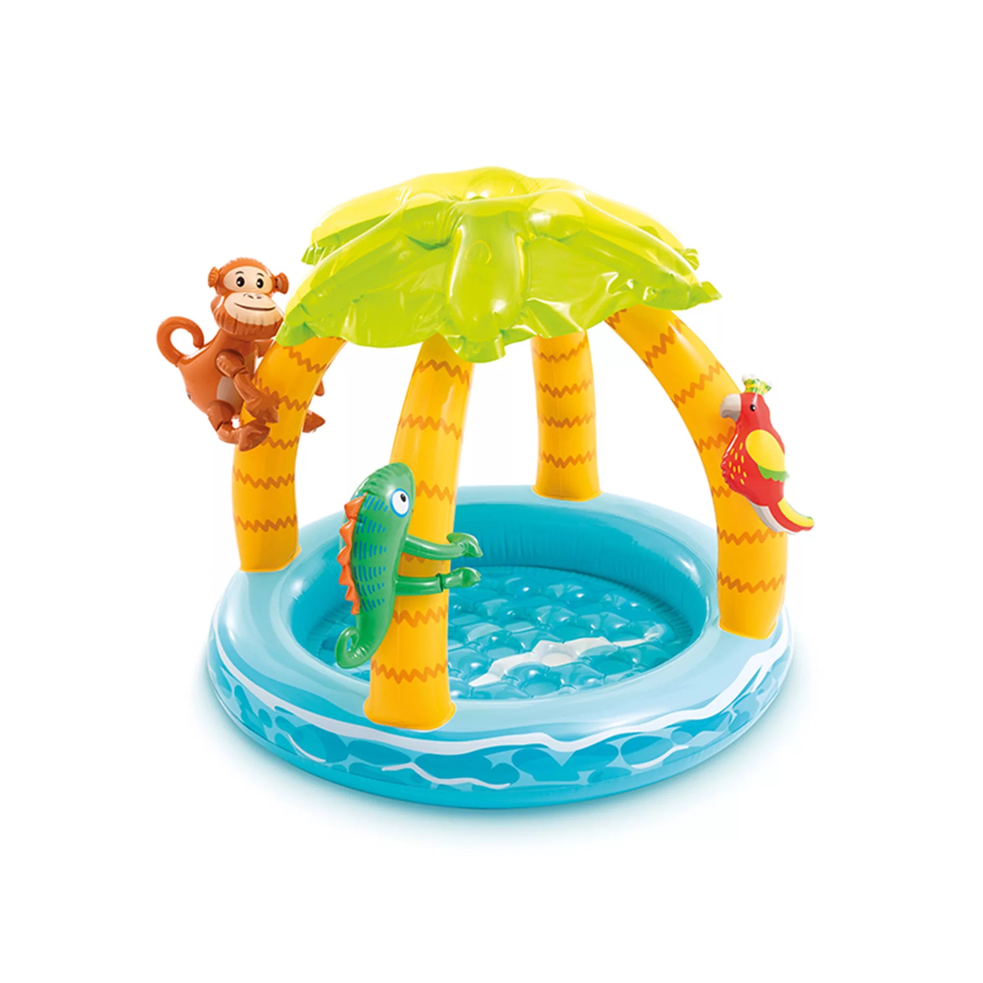 Intex Baby Palma – Piscina Gonfiabile Bambini 1-3 Anni con Tetto Parasole