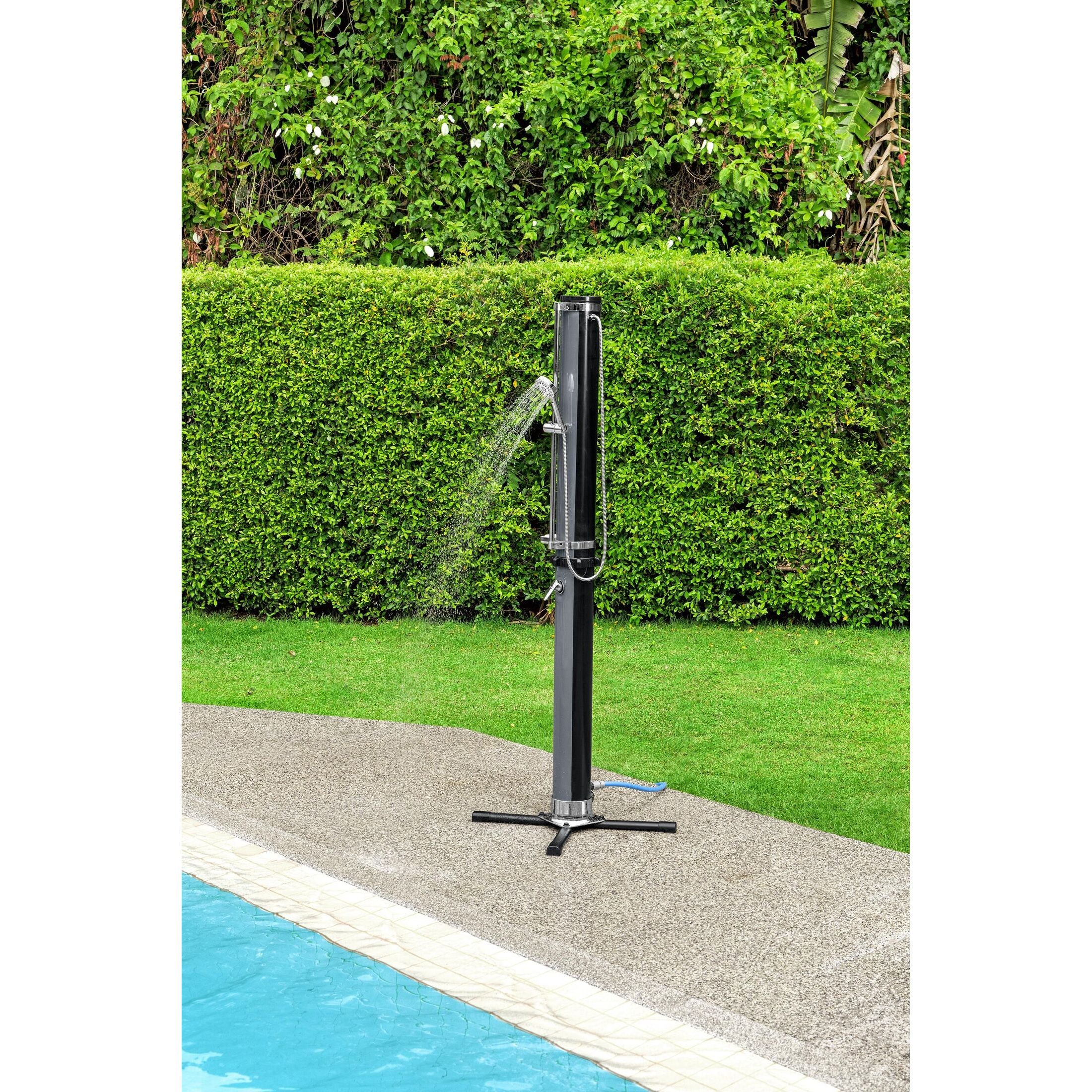 Bestway Doccia Solare Da Giardino Serbatoio 35 Litri Con Miscelatore, Doccino E Portaoggetti