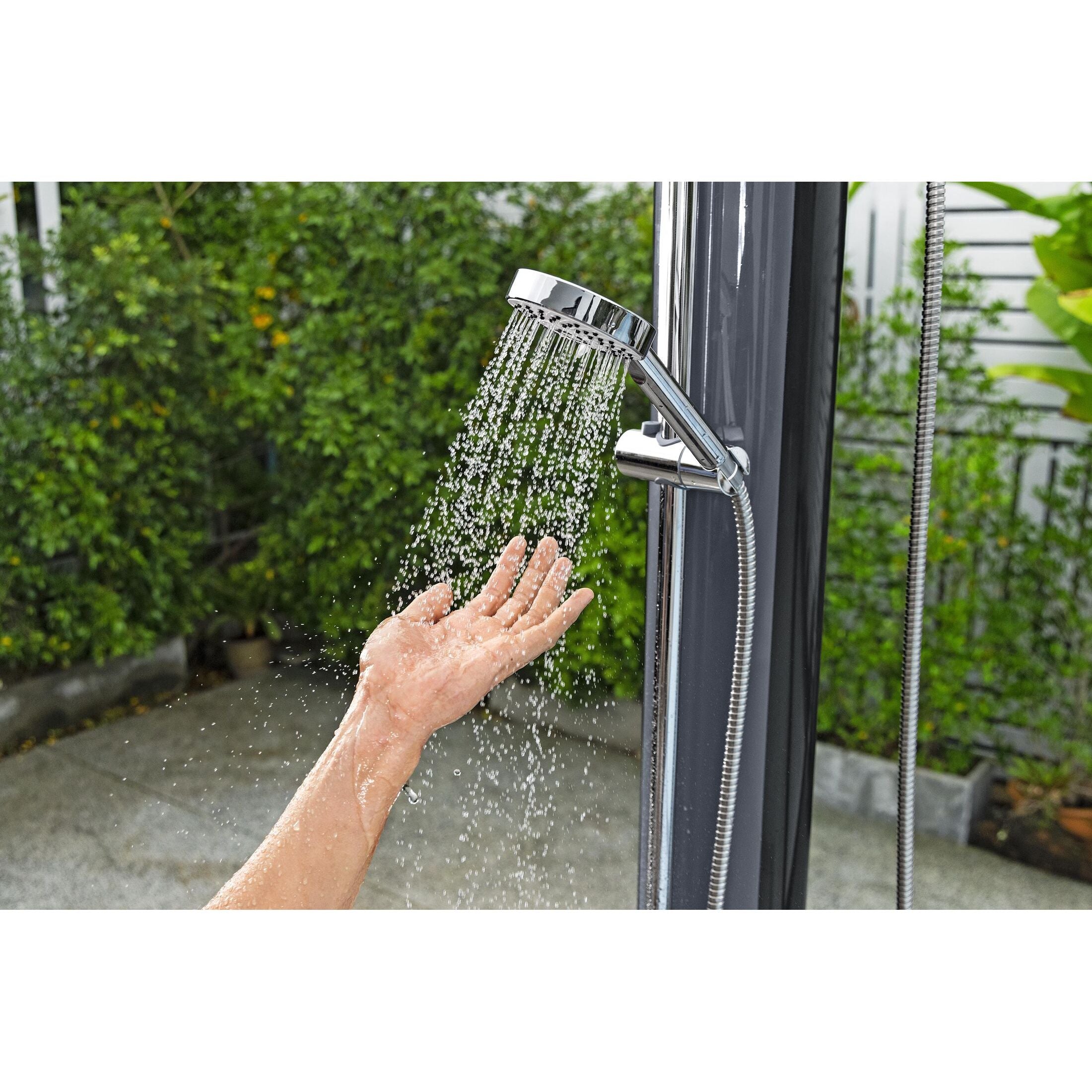 Bestway Doccia Solare Da Giardino Serbatoio 35 Litri Con Miscelatore, Doccino E Portaoggetti