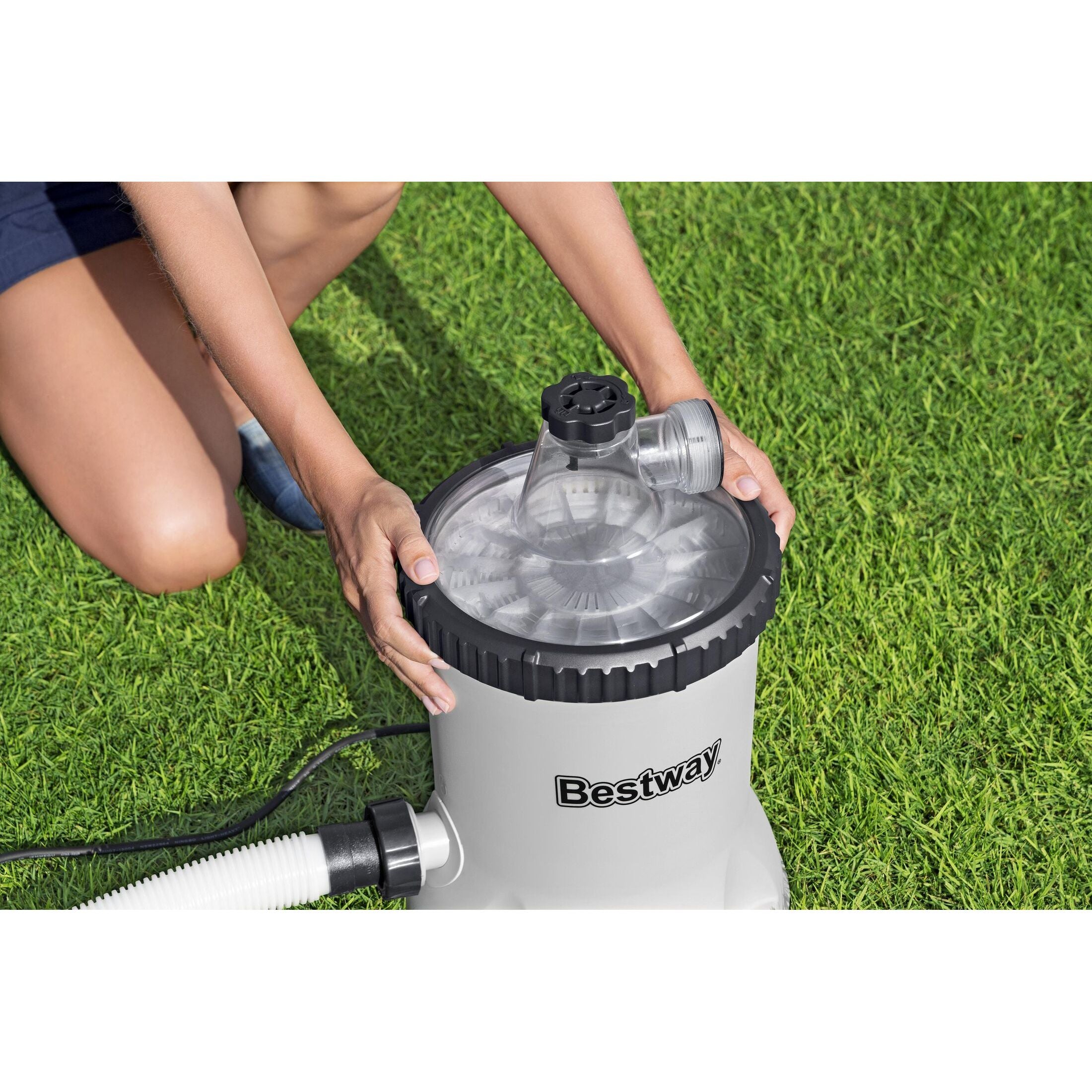 Bestway 58870 – Pompa Filtro Polysphere 5678 L/h per Piscine Fuori Terra
