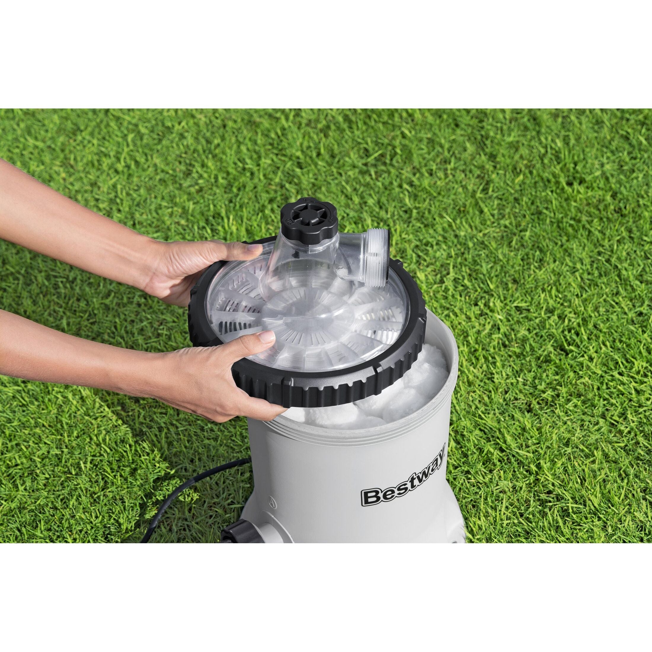 Bestway 58870 – Pompa Filtro Polysphere 5678 L/h per Piscine Fuori Terra