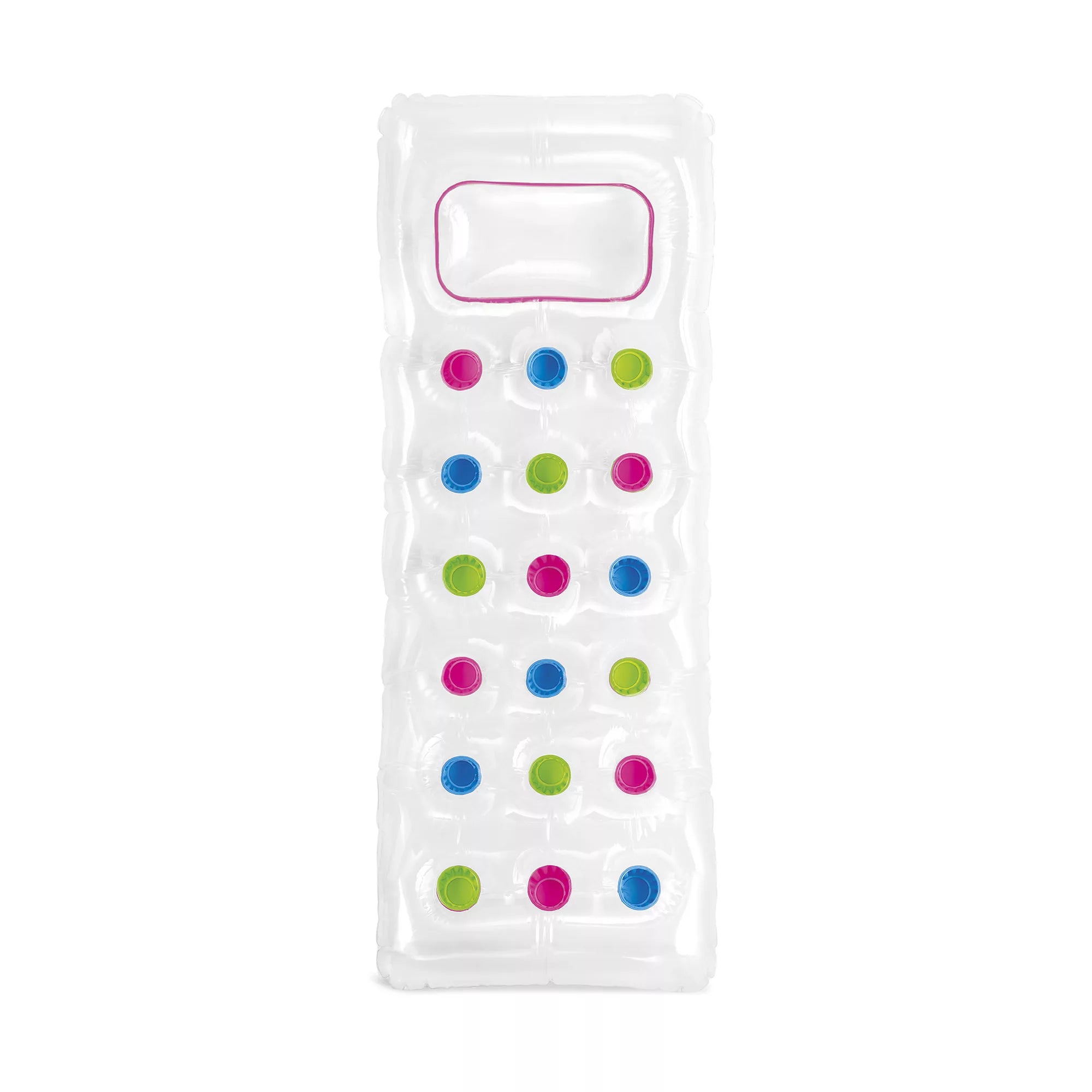 Intex Materassino Gonfiabile Mare – 18 Buchi con Cuscino 188x71 cm