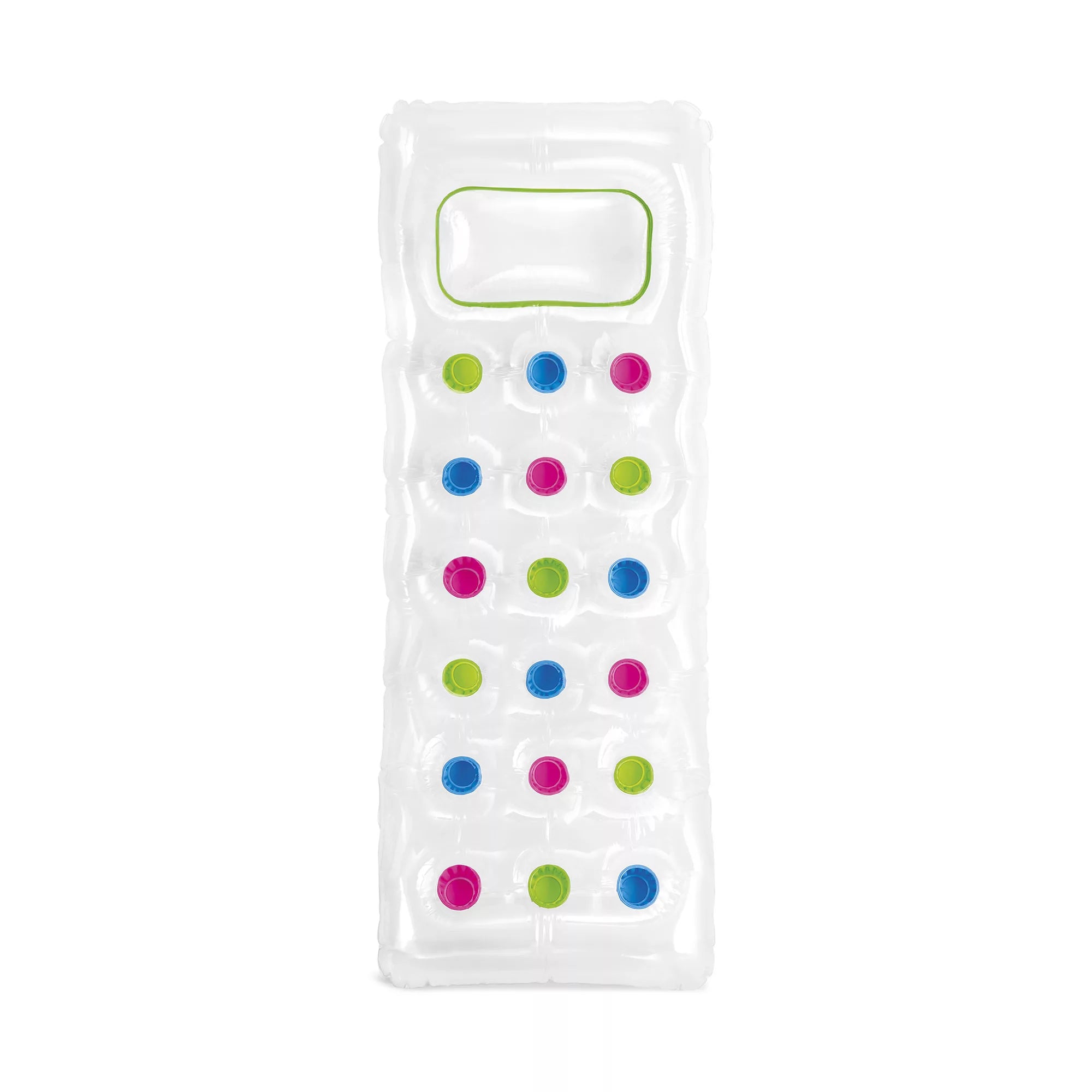 Intex Materassino Gonfiabile Mare – 18 Buchi con Cuscino 188x71 cm