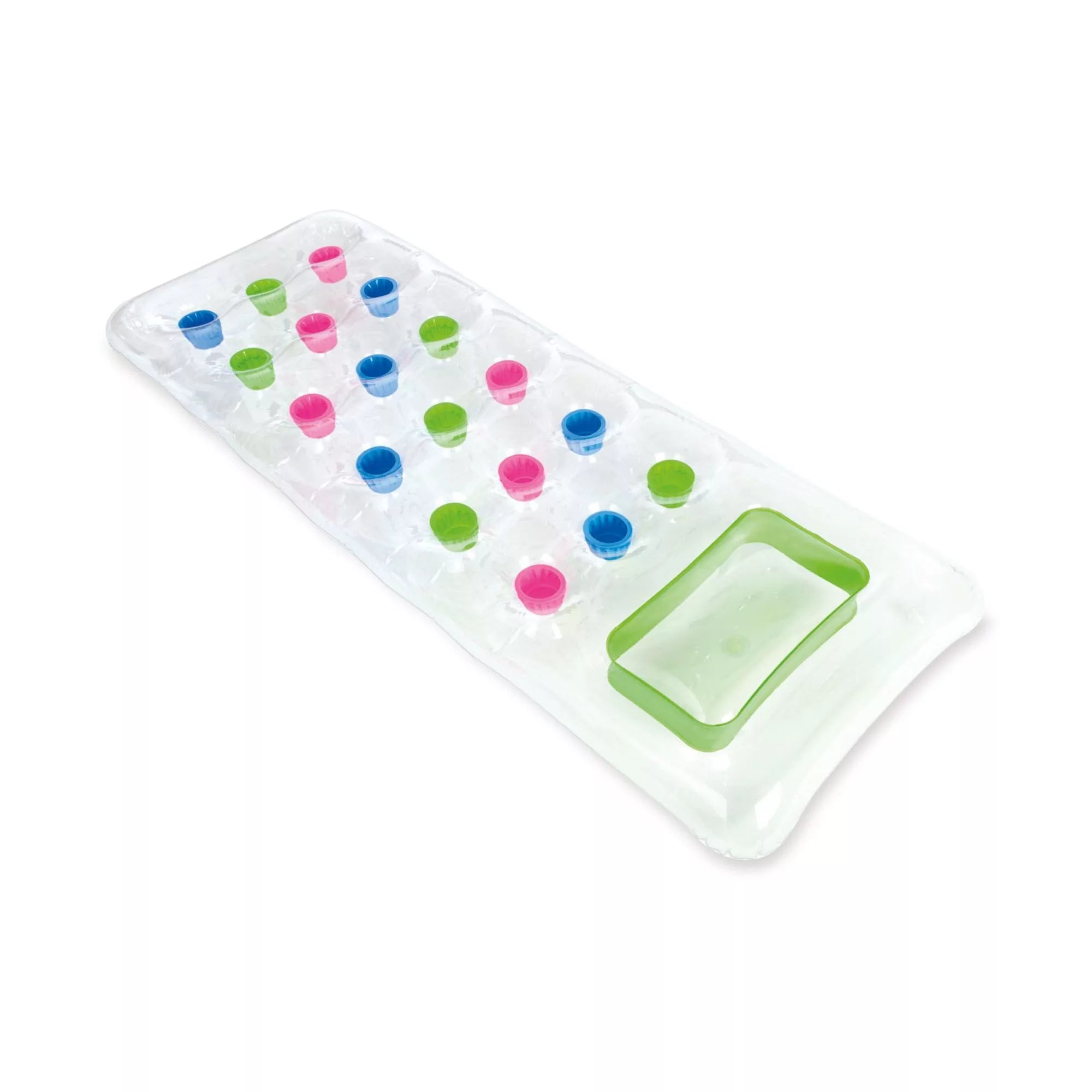 Intex Materassino Gonfiabile Mare – 18 Buchi con Cuscino 188x71 cm