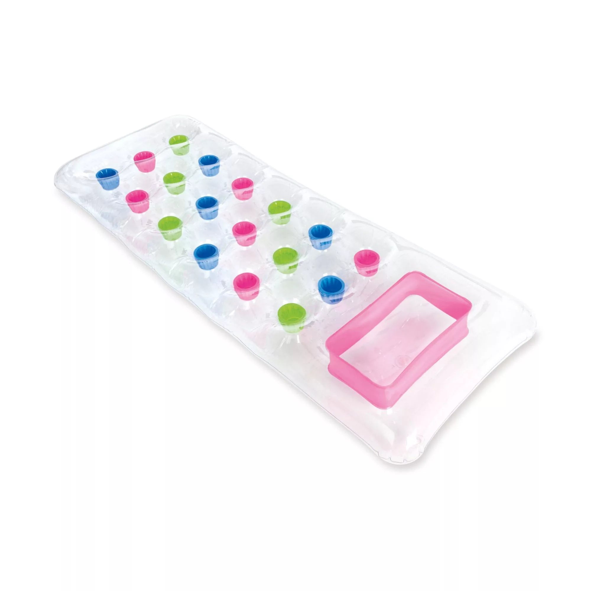 Intex Materassino Gonfiabile Mare – 18 Buchi con Cuscino 188x71 cm