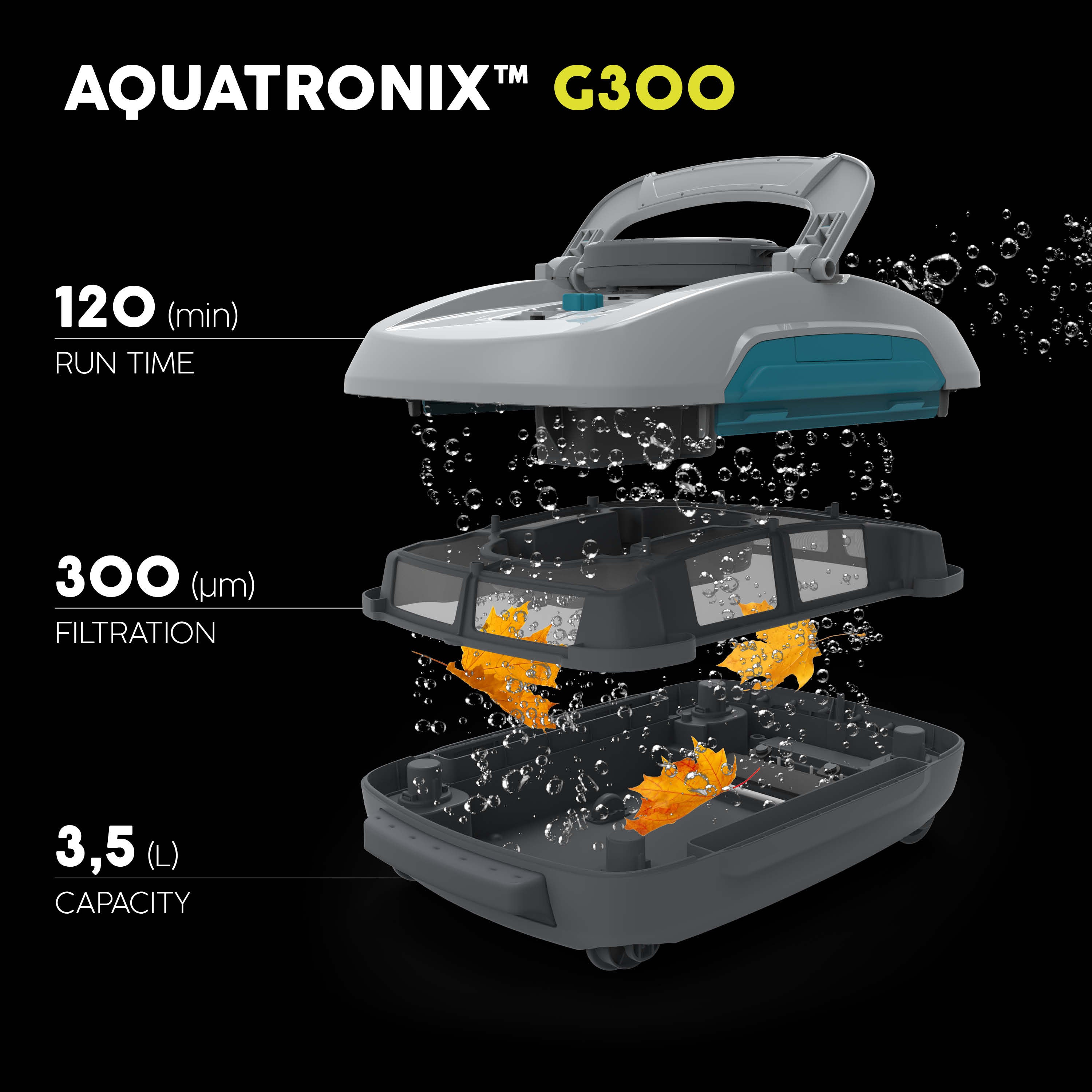 Bestway AquaTronix Pro G300 – Robot Pulitore Piscina 2in1 Aspiratore + Skimmer