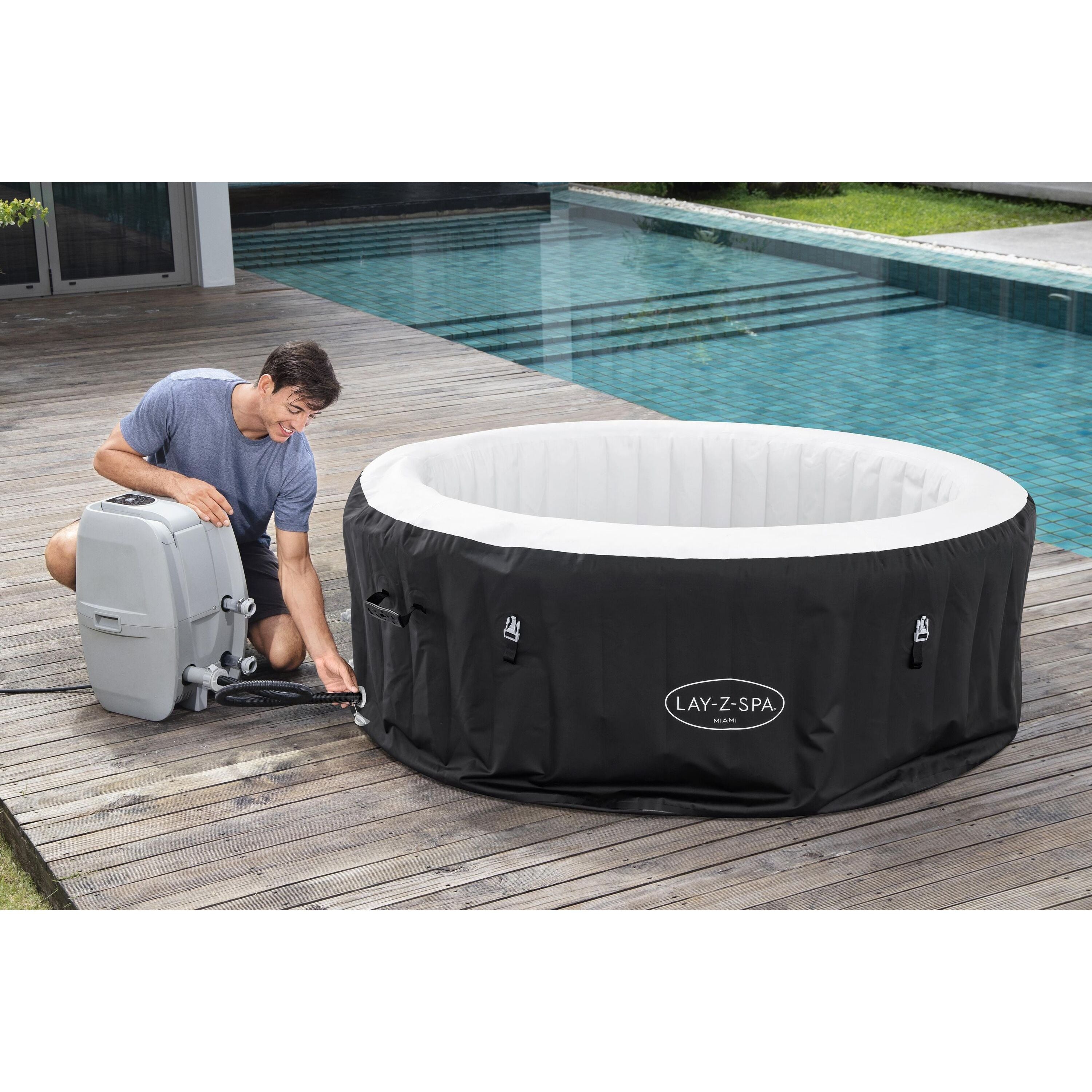 Bestway Lay-Z-Spa Miami AirJet – Idromassaggio gonfiabile 2–4 persone
