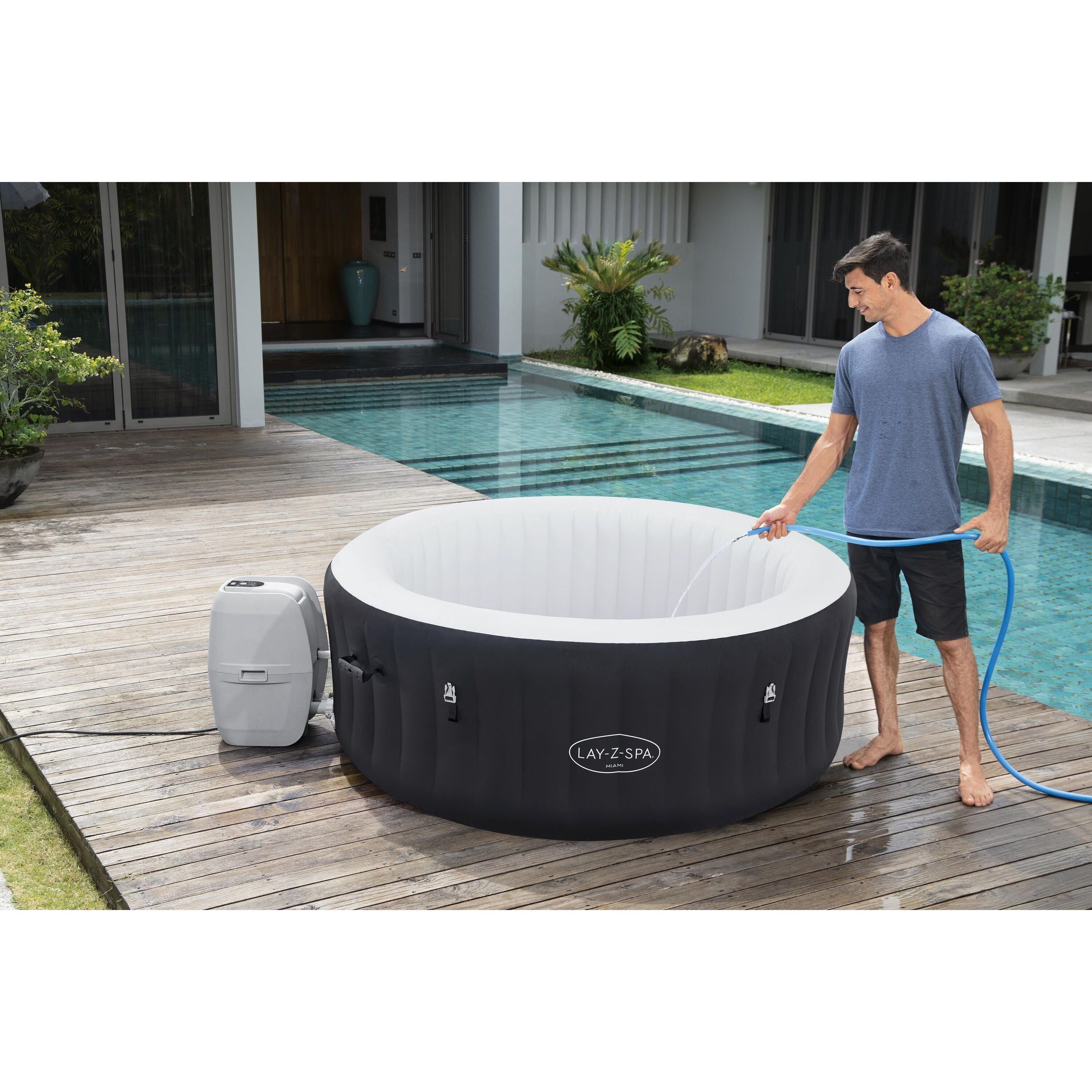 Bestway Lay-Z-Spa Miami AirJet – Idromassaggio gonfiabile 2–4 persone