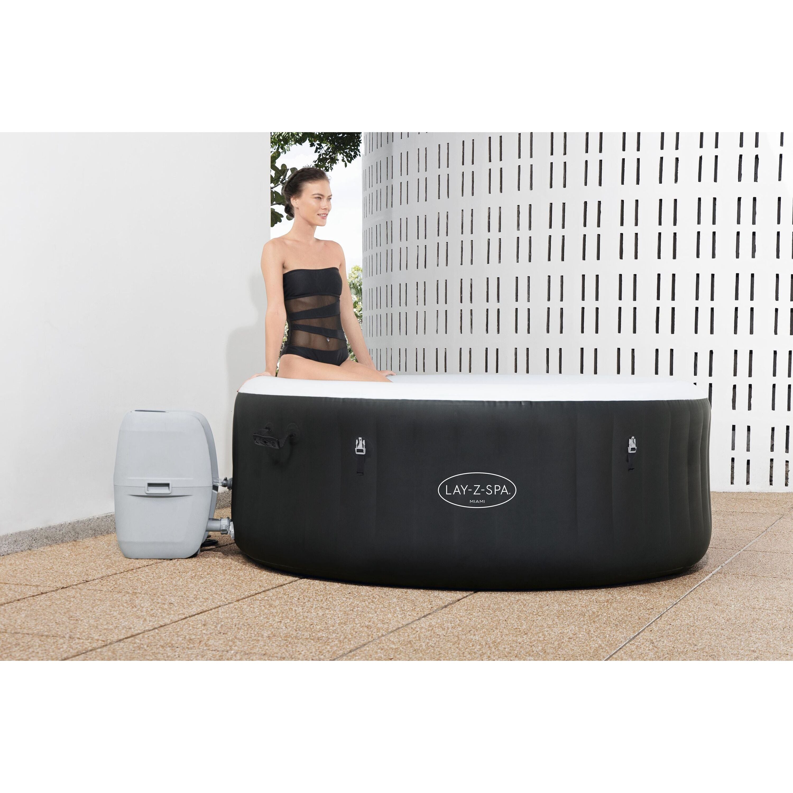 Bestway Lay-Z-Spa Miami AirJet – Idromassaggio gonfiabile 2–4 persone