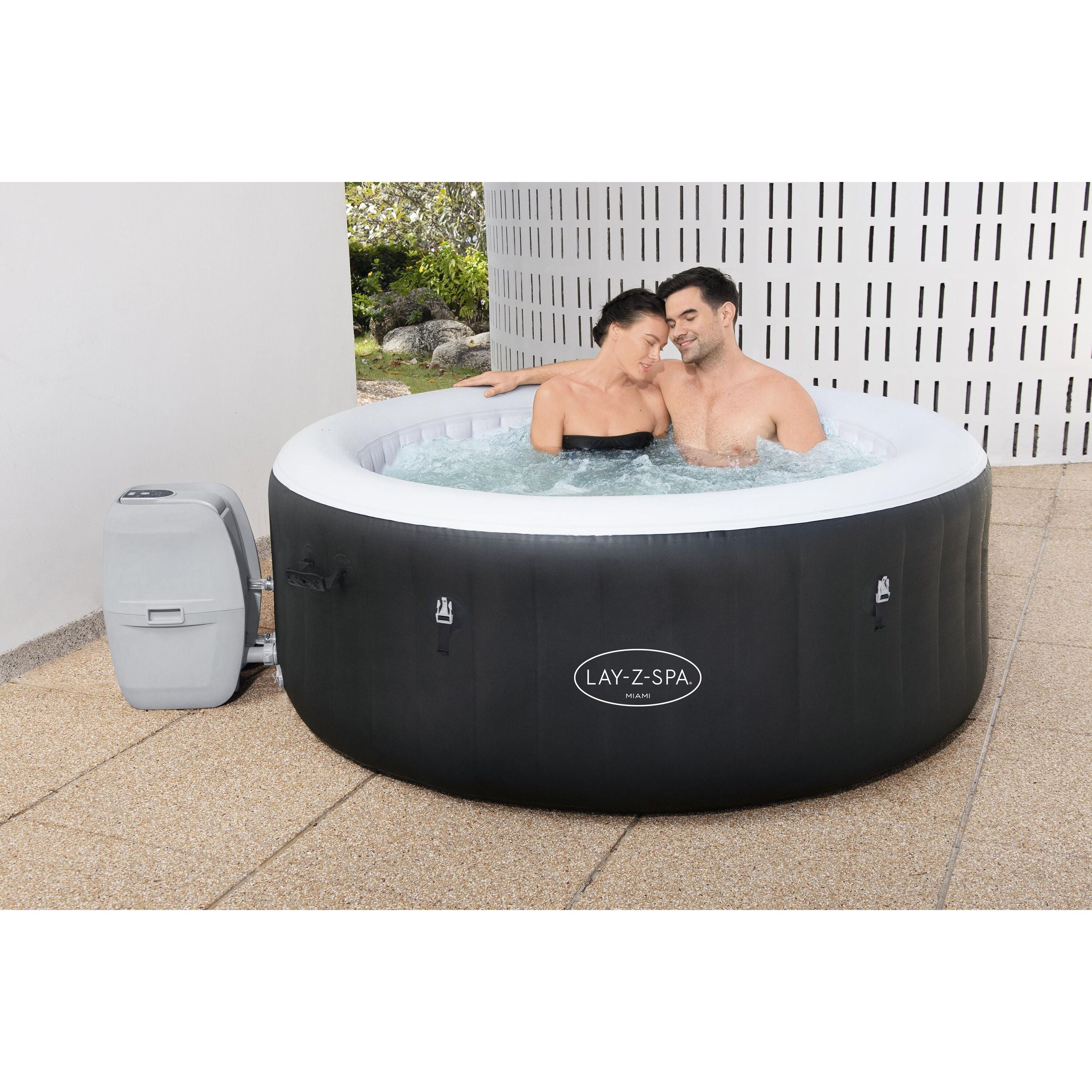 Bestway Lay-Z-Spa Miami AirJet – Idromassaggio gonfiabile 2–4 persone