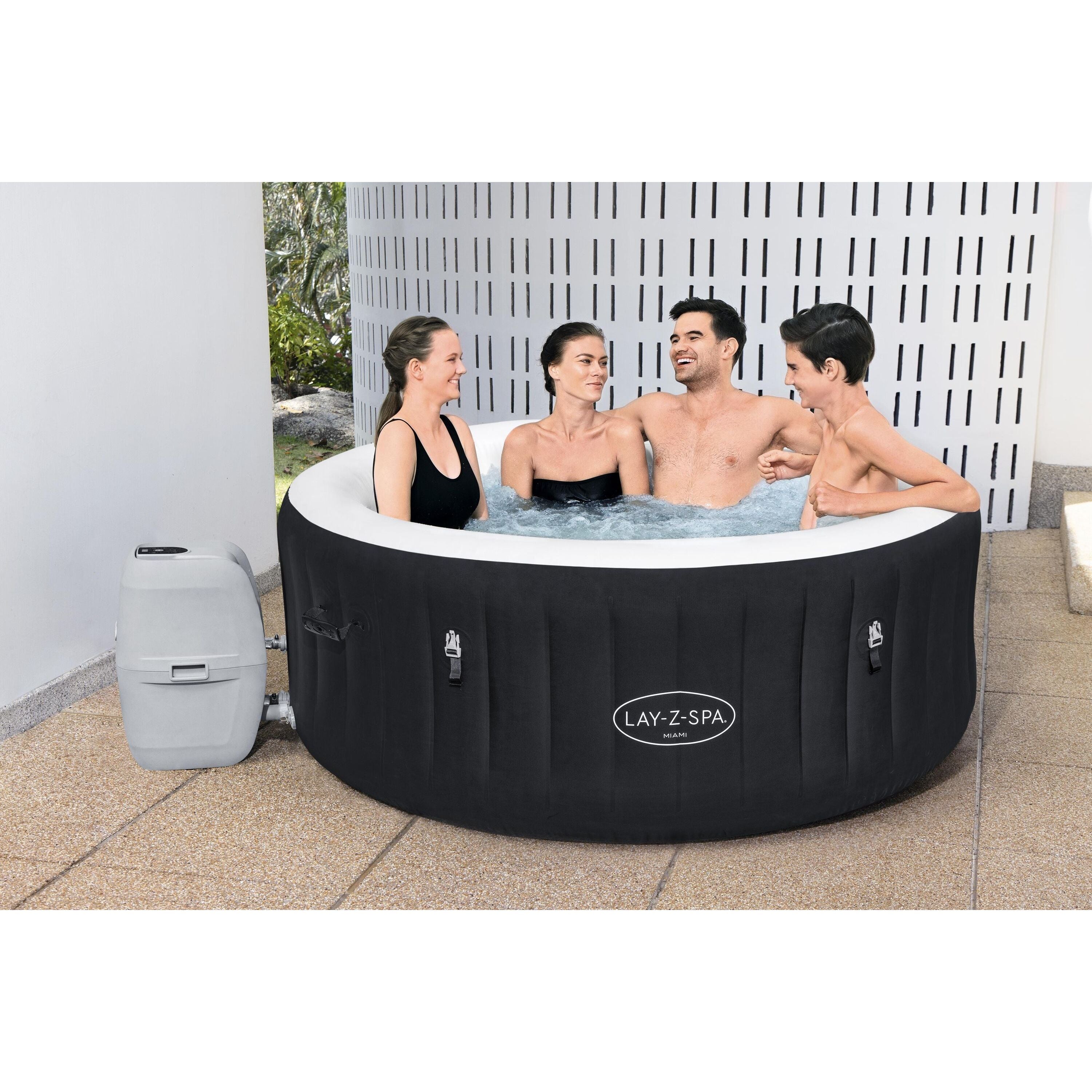 Bestway Lay-Z-Spa Miami AirJet – Idromassaggio gonfiabile 2–4 persone