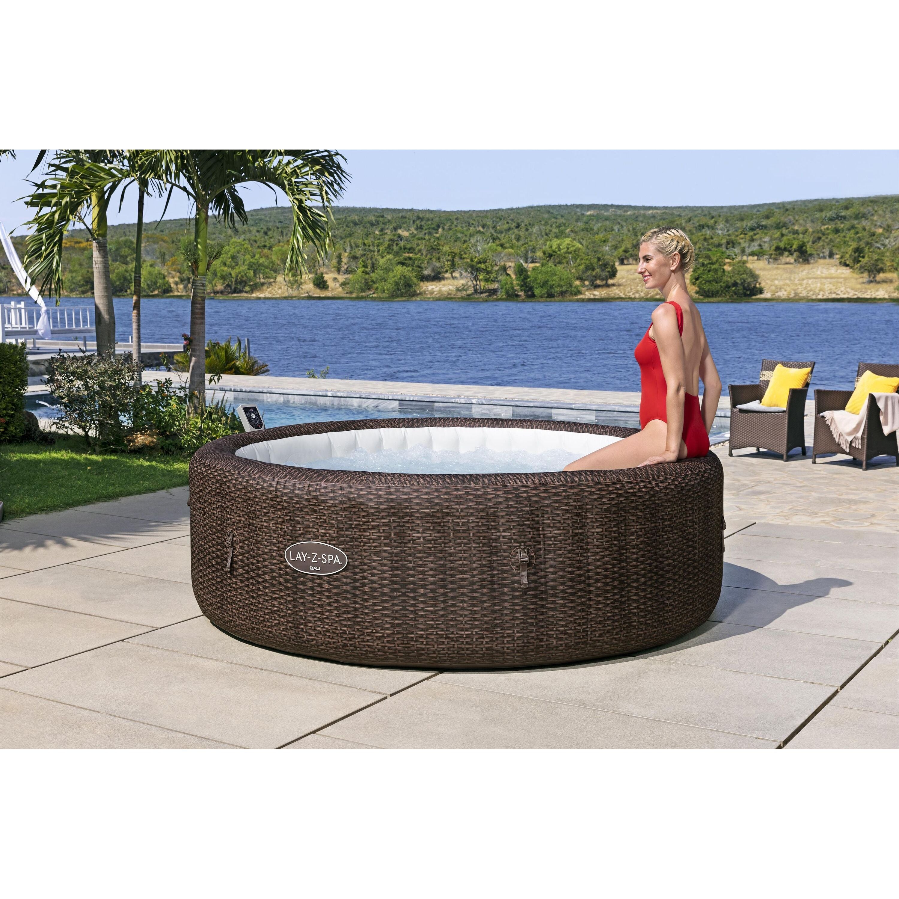 Bestway Lay-Z-Spa Bali AirJet – Idromassaggio gonfiabile 5–7 persone marrone