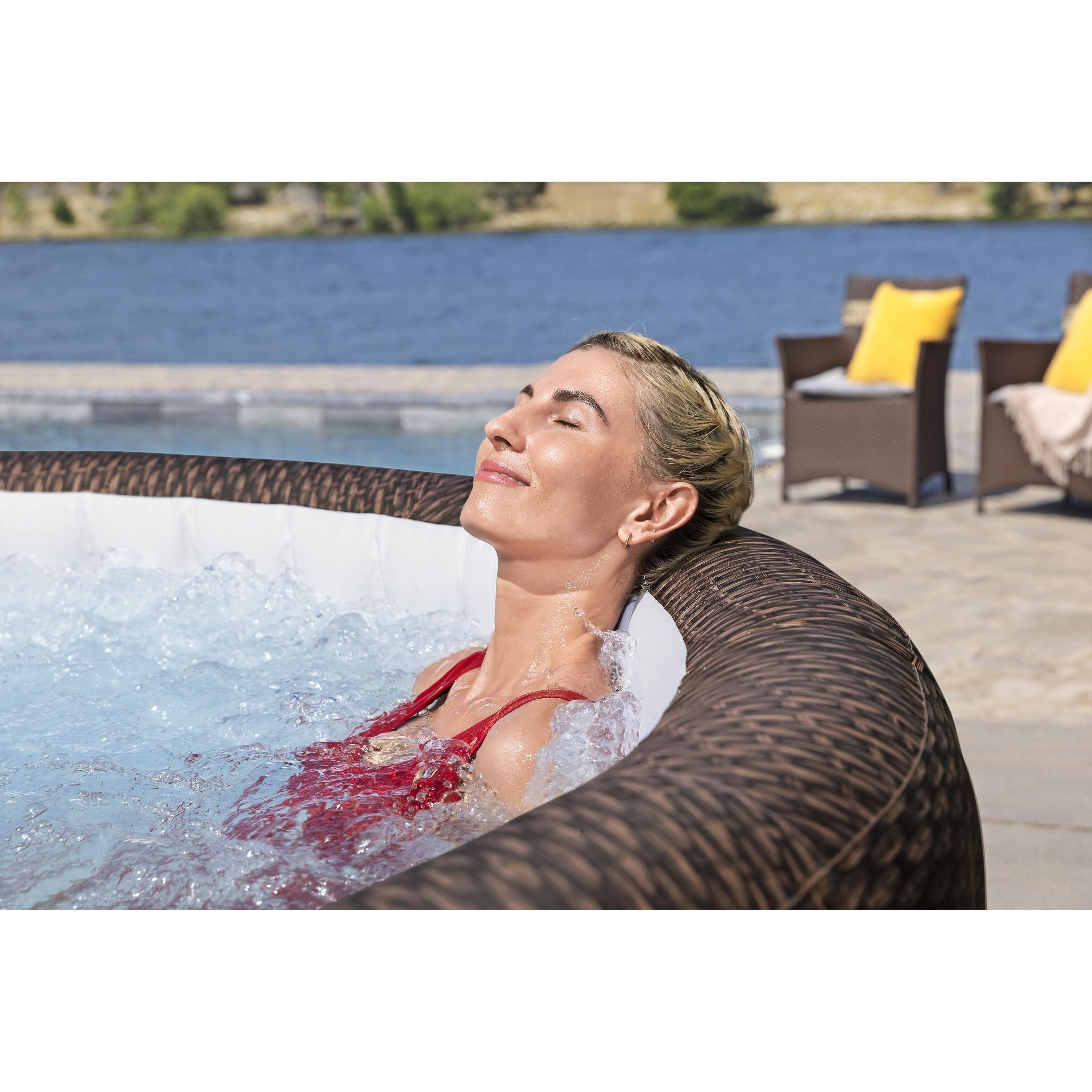 Bestway Lay-Z-Spa Bali AirJet – Idromassaggio gonfiabile 5–7 persone marrone