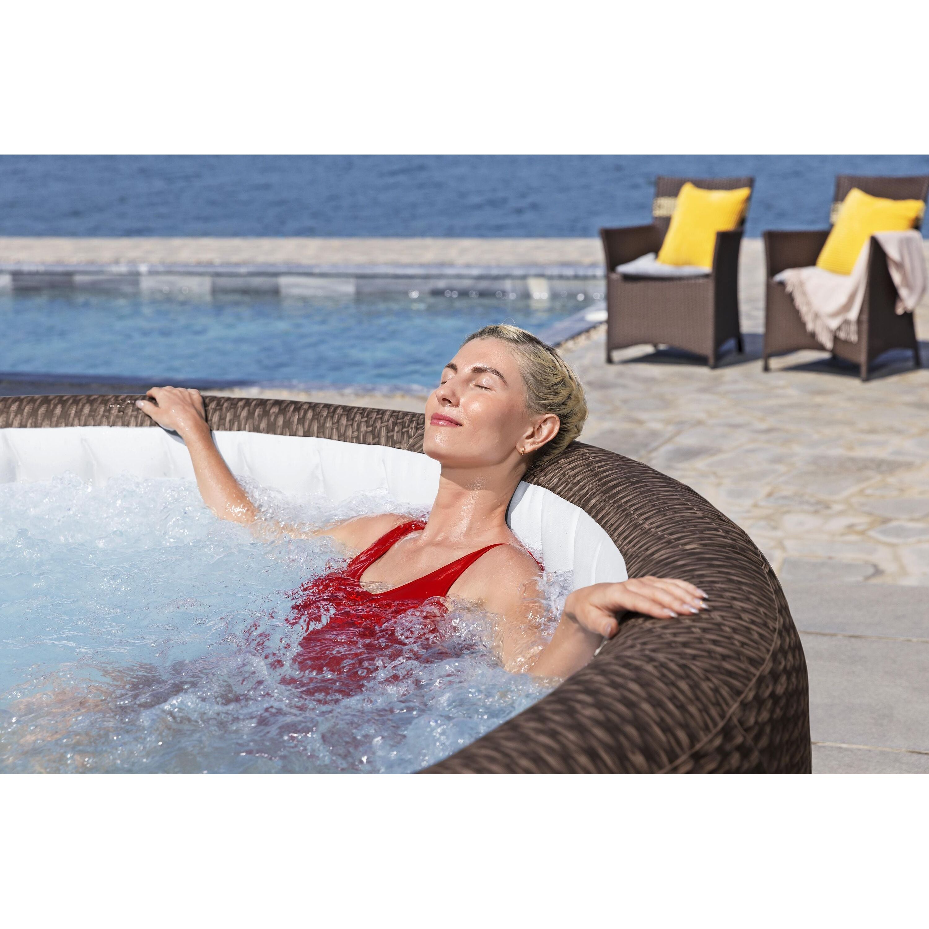 Bestway Lay-Z-Spa Bali AirJet – Idromassaggio gonfiabile 5–7 persone marrone