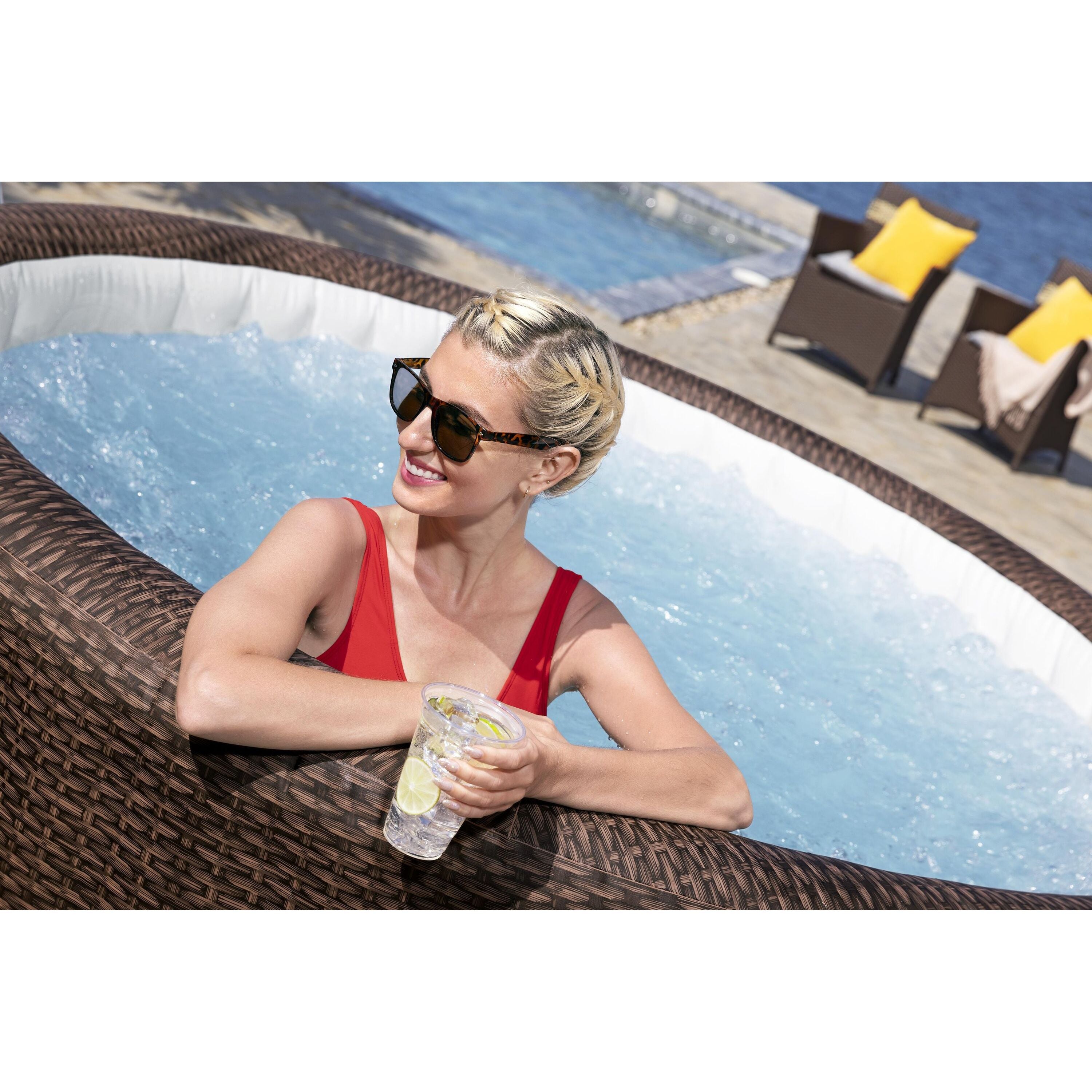 Bestway Lay-Z-Spa Bali AirJet – Idromassaggio gonfiabile 5–7 persone marrone