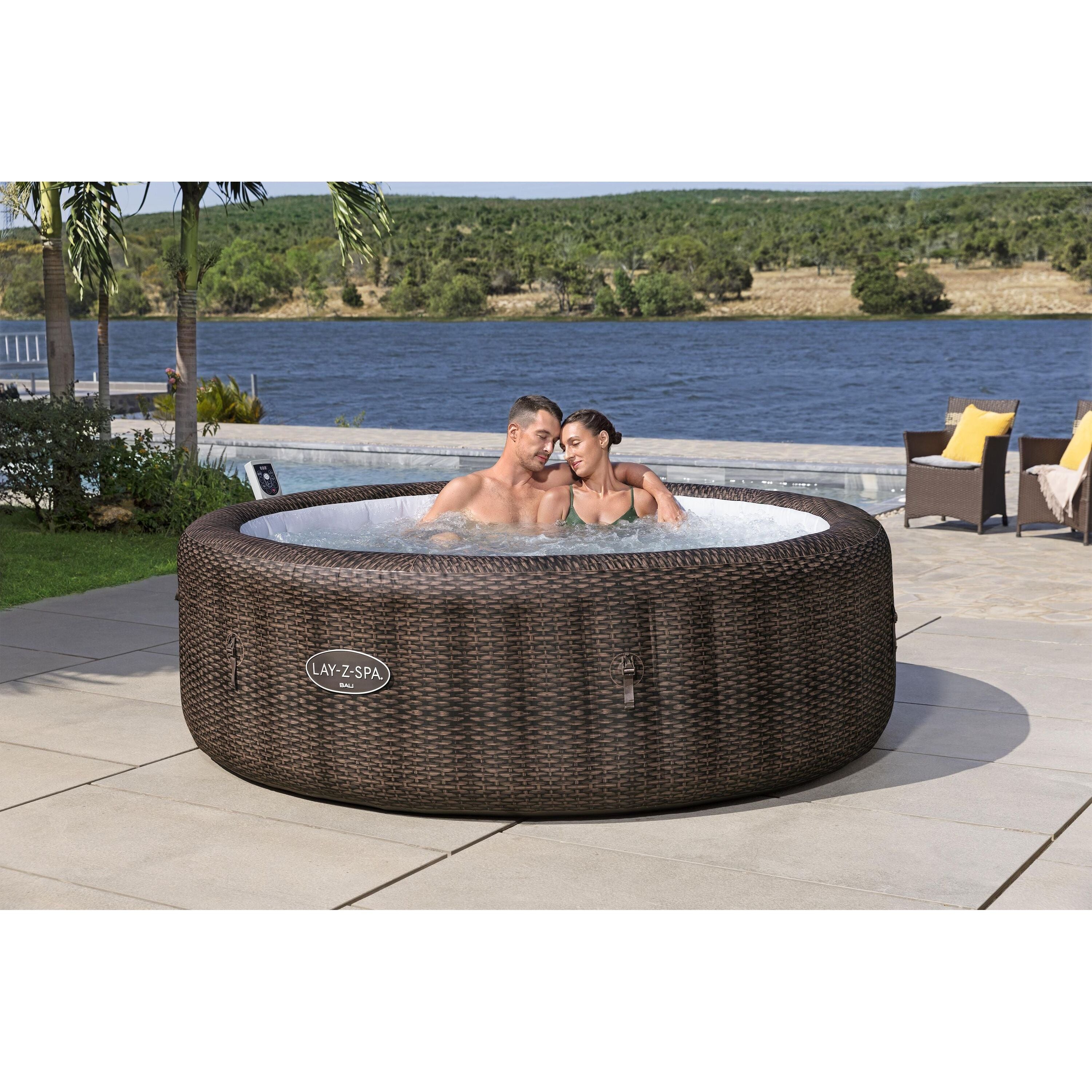 Bestway Lay-Z-Spa Bali AirJet – Idromassaggio gonfiabile 5–7 persone marrone