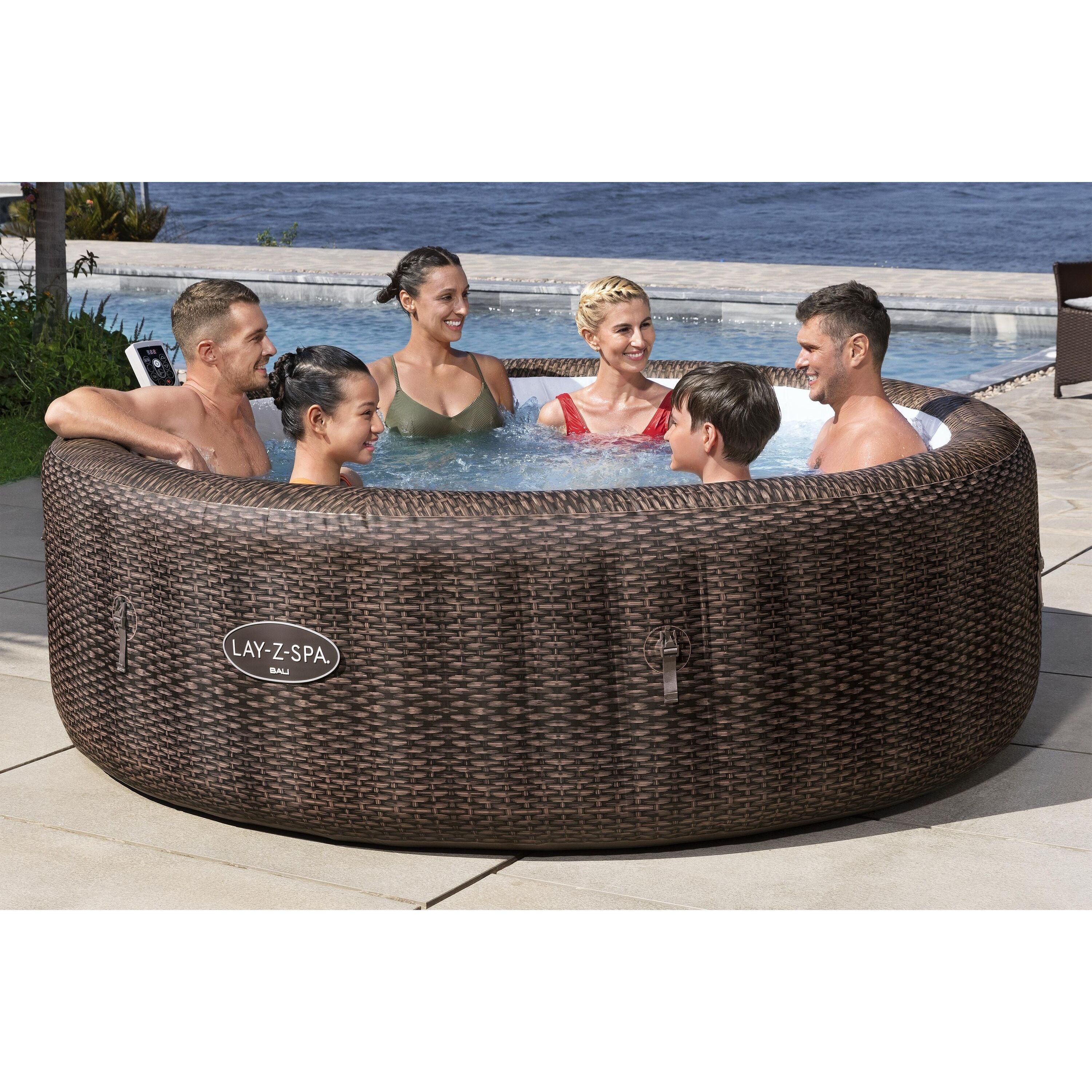 Bestway Lay-Z-Spa Bali AirJet – Idromassaggio gonfiabile 5–7 persone marrone