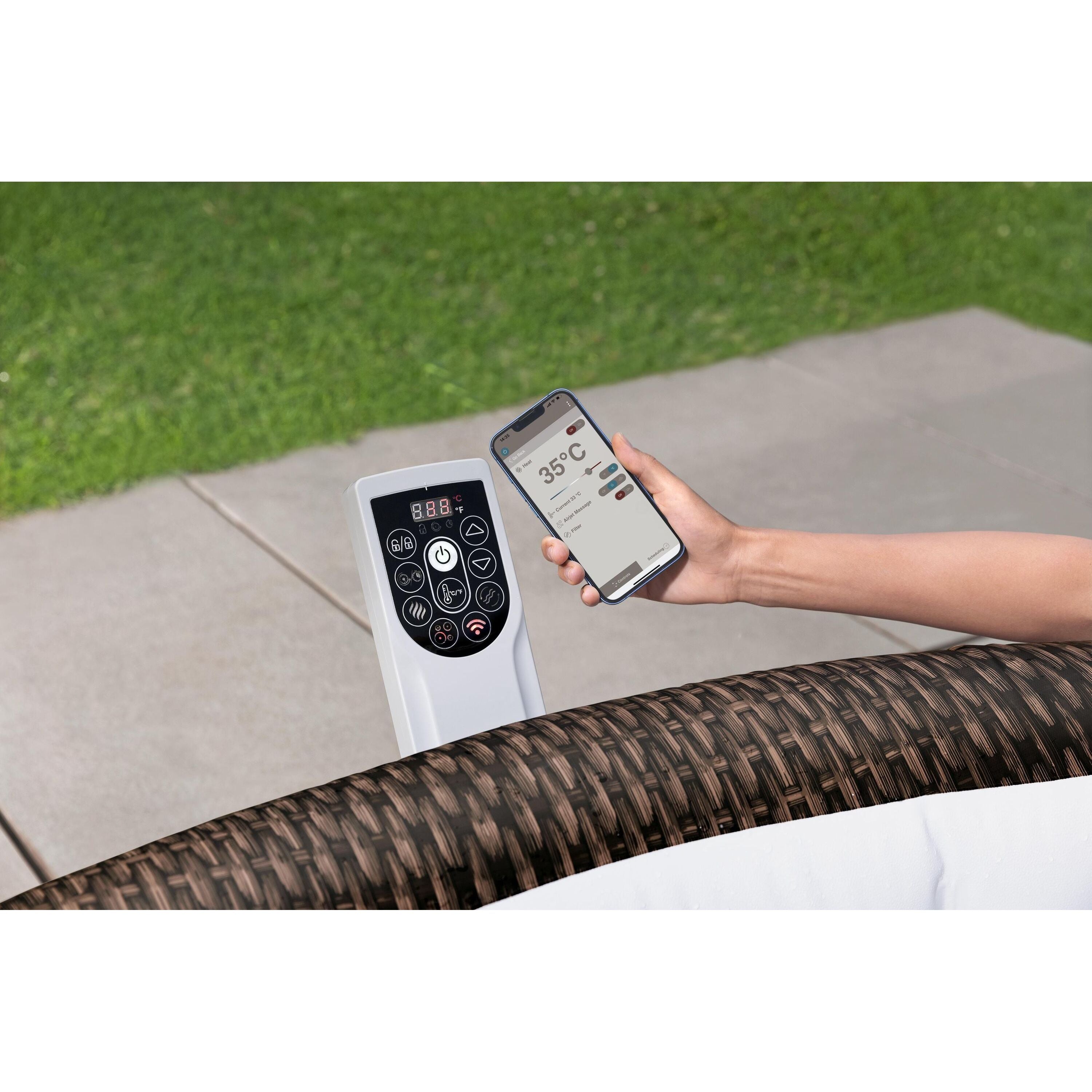 Bestway Lay-Z-Spa Bali AirJet – Idromassaggio gonfiabile 5–7 persone marrone